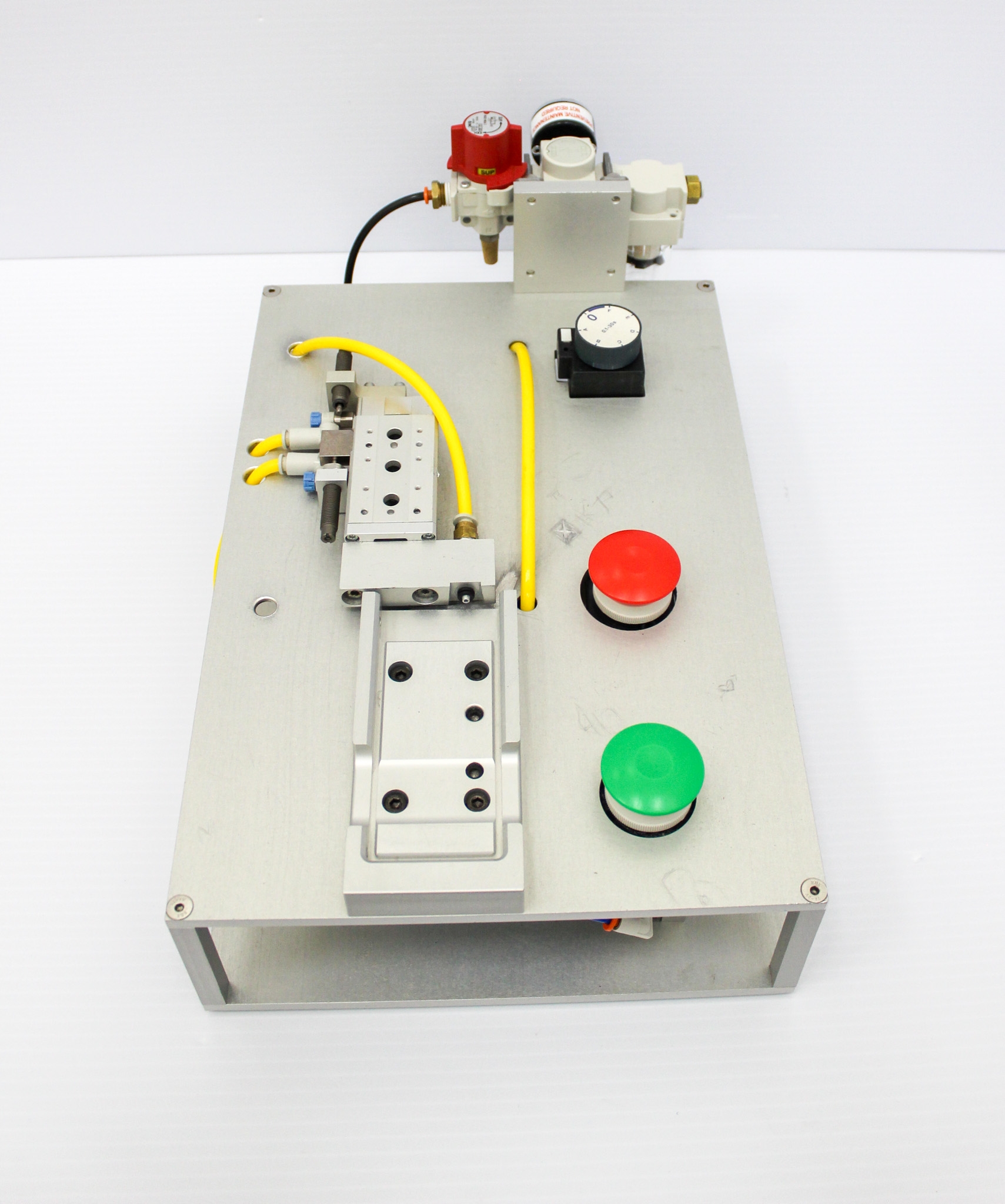 SMC MXS8-30P Air Slide Table Precision Slides, Rubber Bumper, Shock Absorber