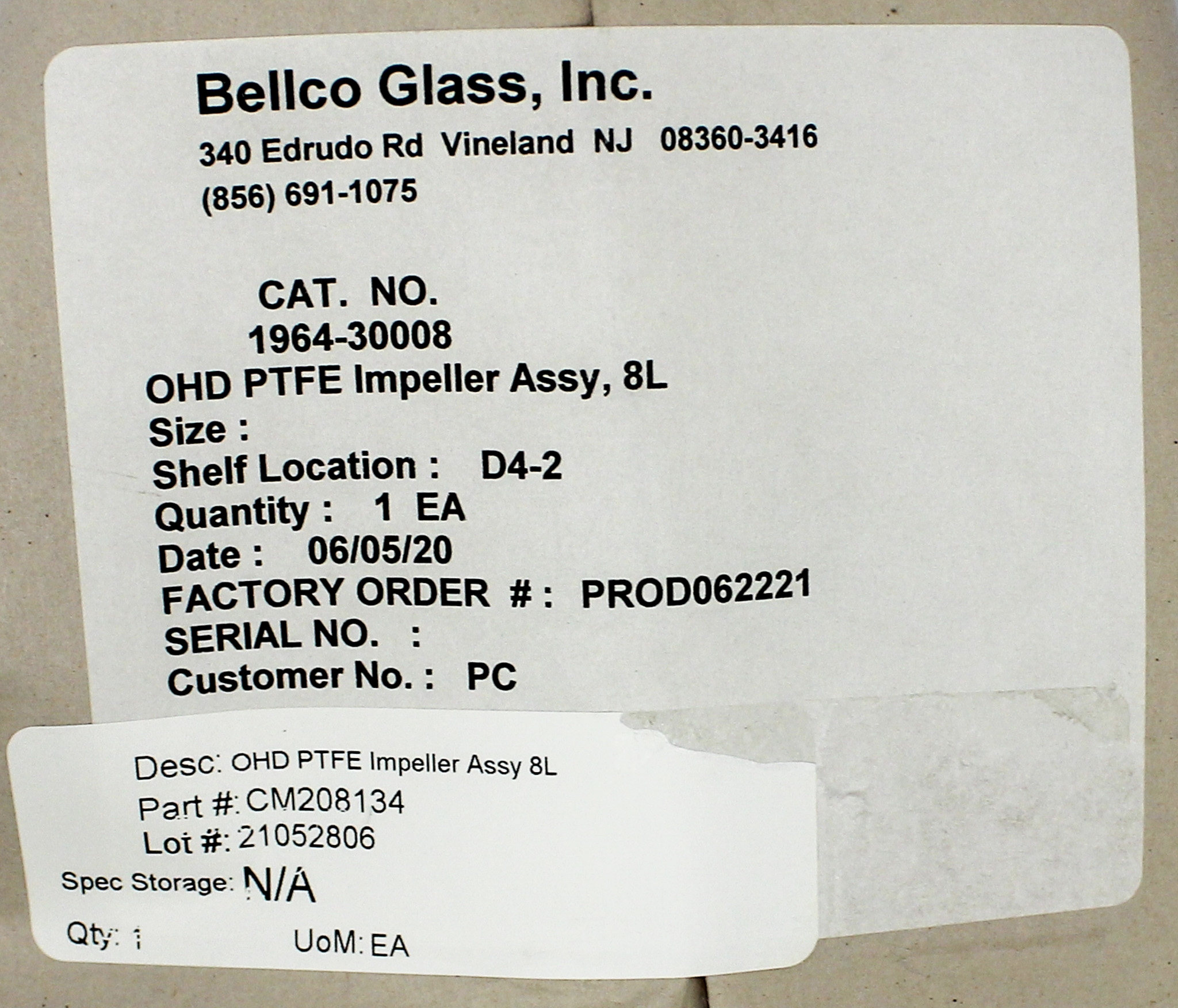 Bellco 7774-30115 Digital Display High Torque Overhead Stirrer 150 RPM