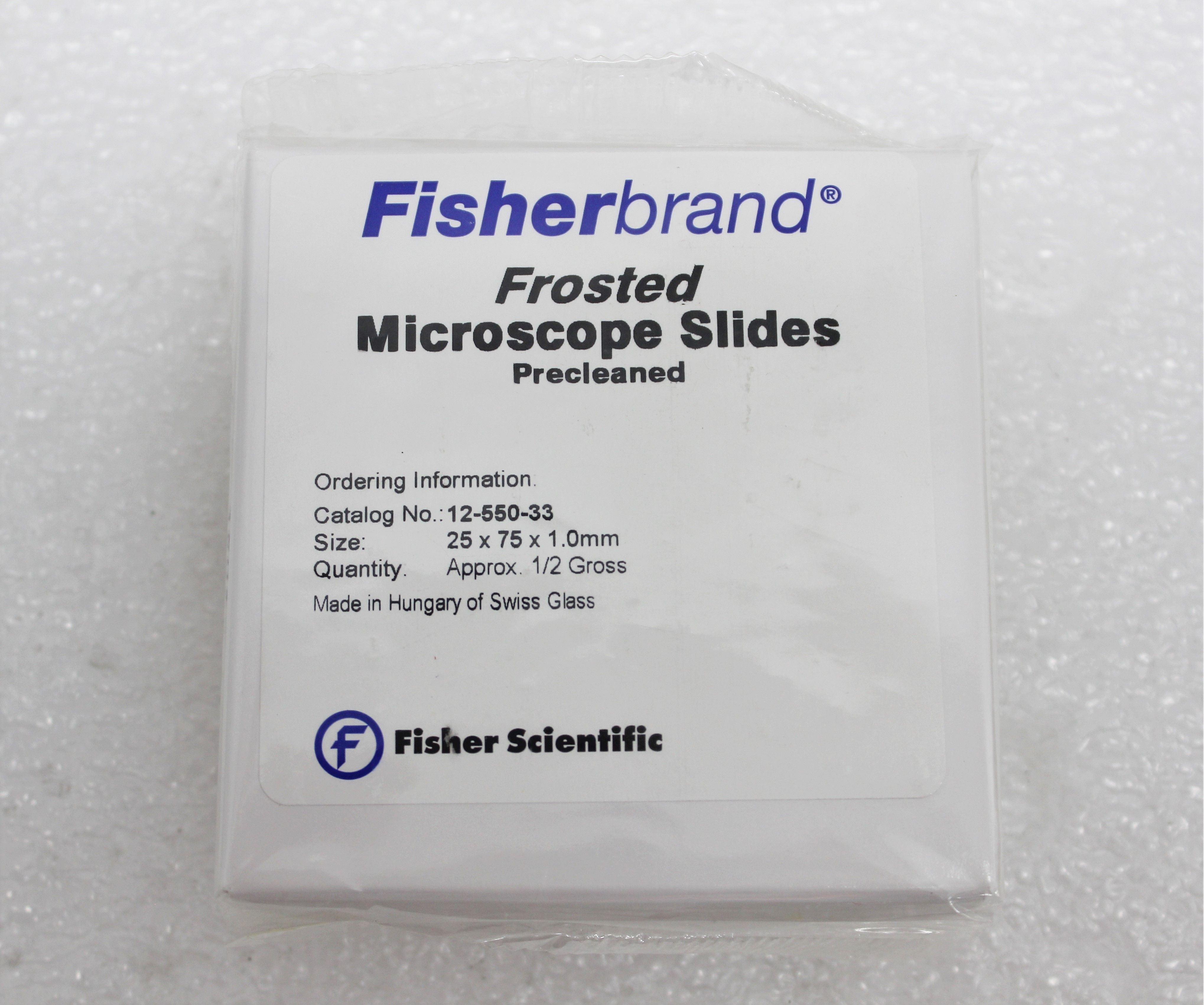 Fisher Frosted Microscope Slides Healthcare Accessory Sandblasted Ends