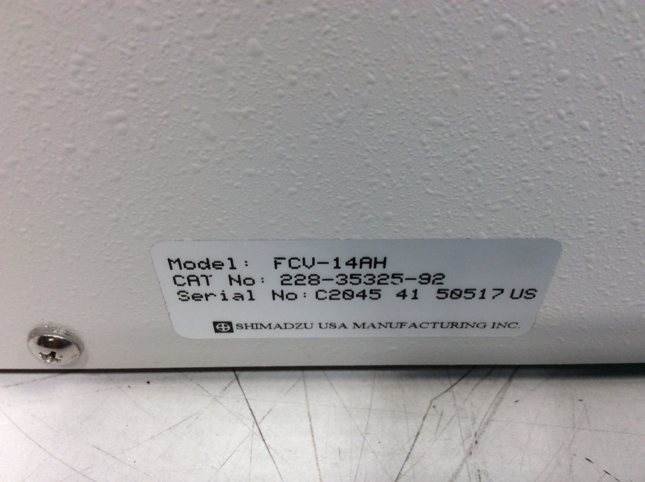 Shimadzu FCV-14AH Valve HPLC Controlled Max Pressure Support Tested Used