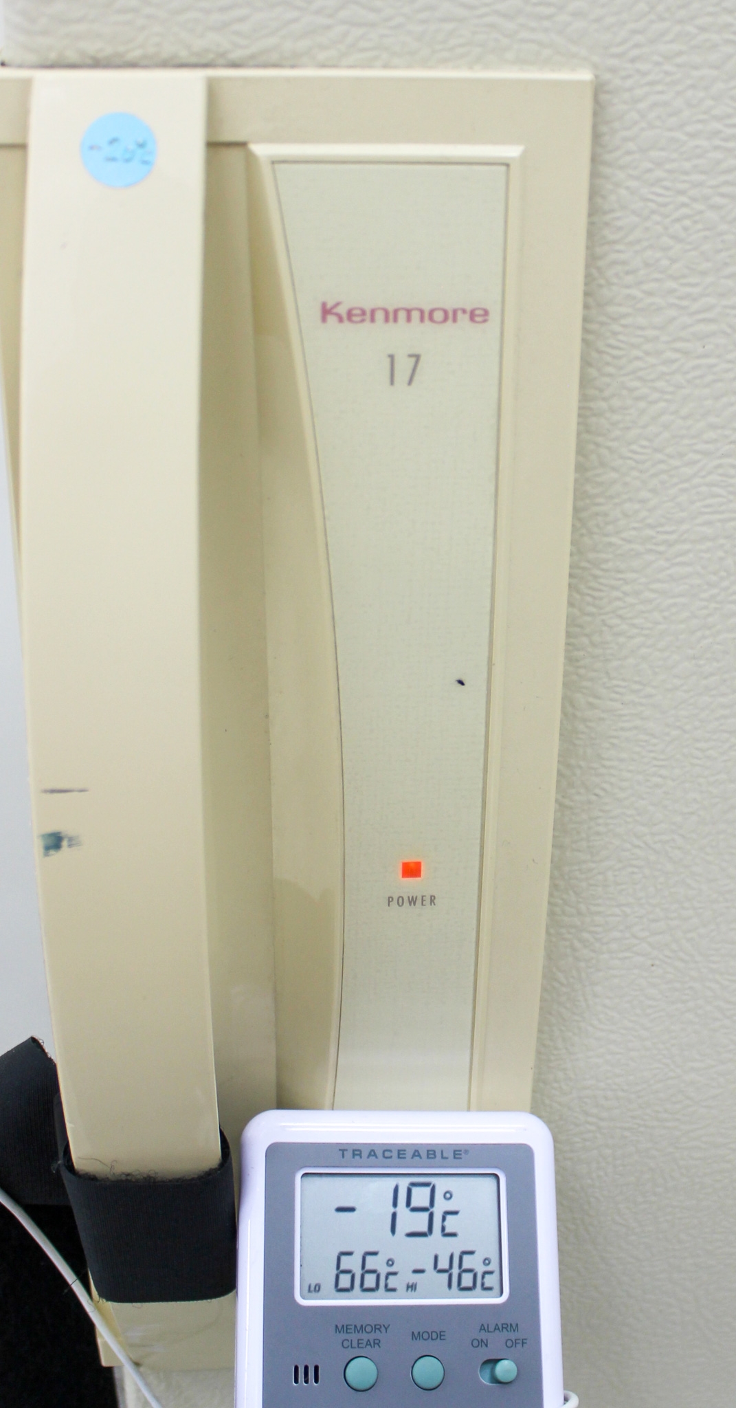 Kenmore 253.9237383 Upright Freezer 17.4 cu ft -20C Storage Tested Used