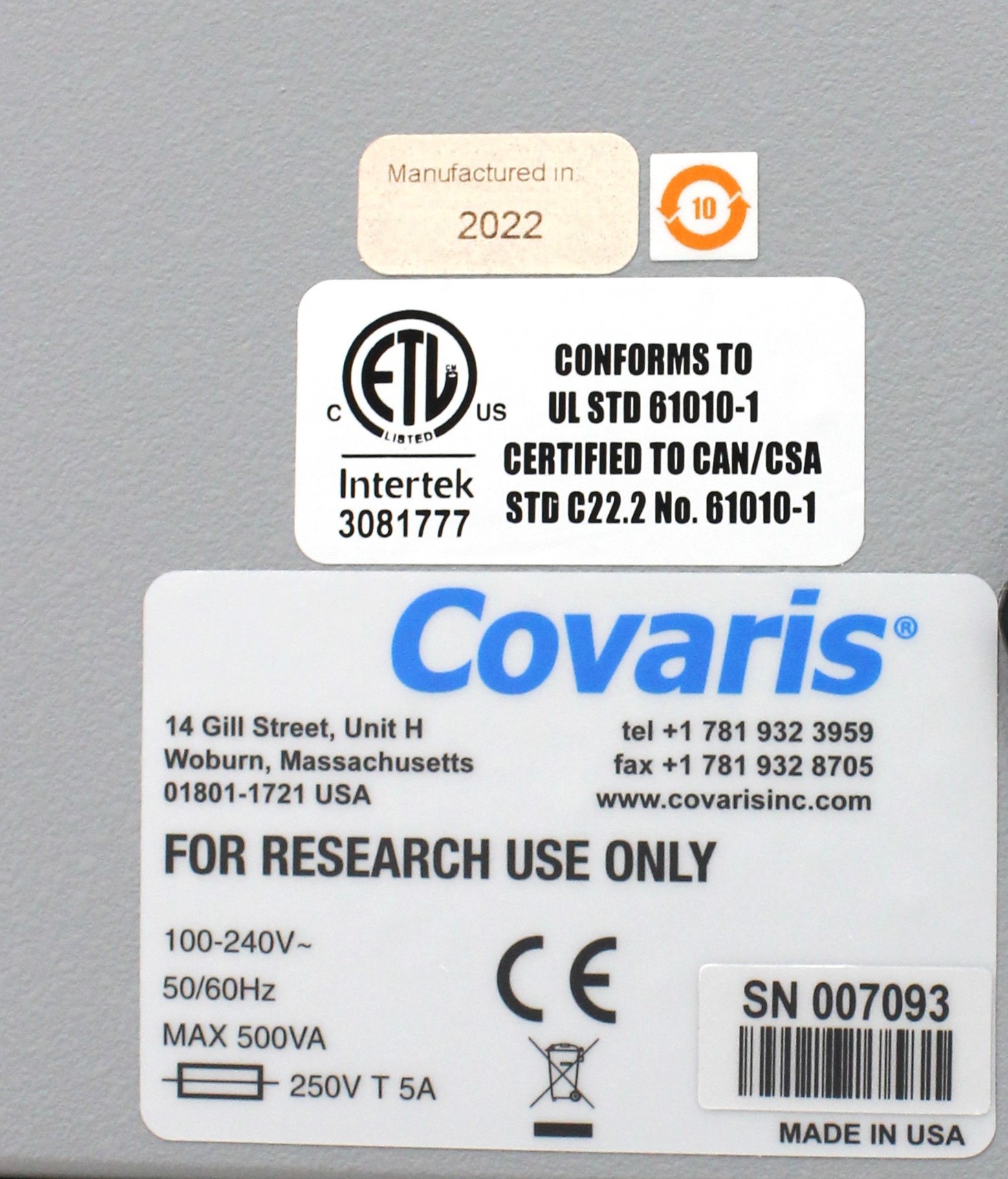 Covaris LE220-Plus Sonicator Automated Sample Prep 96-Tube Capacity w/Computer