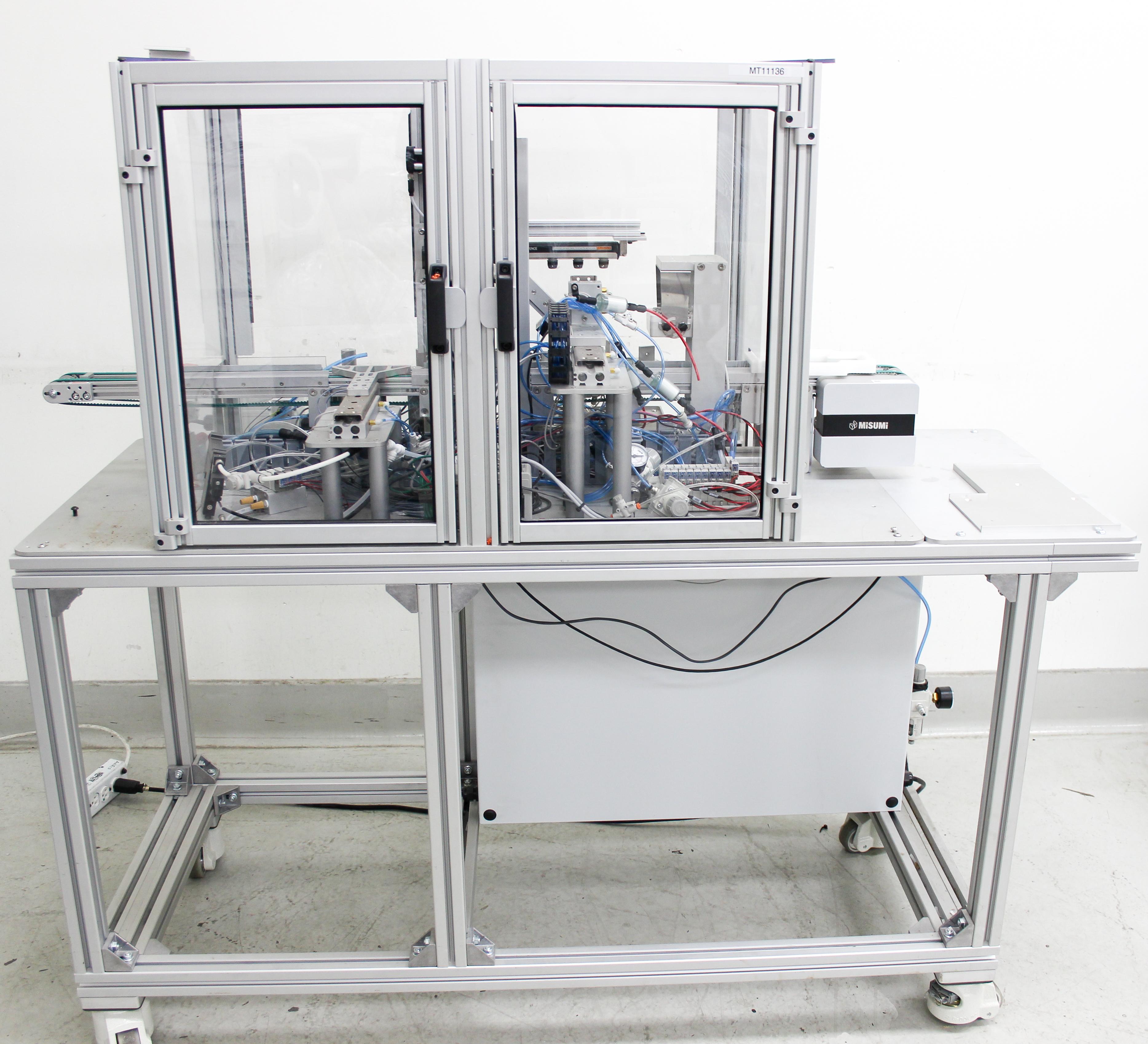 Keyence Misumi Conveyor System Accula Test Cartridge Manufacturing AS-IS Parts