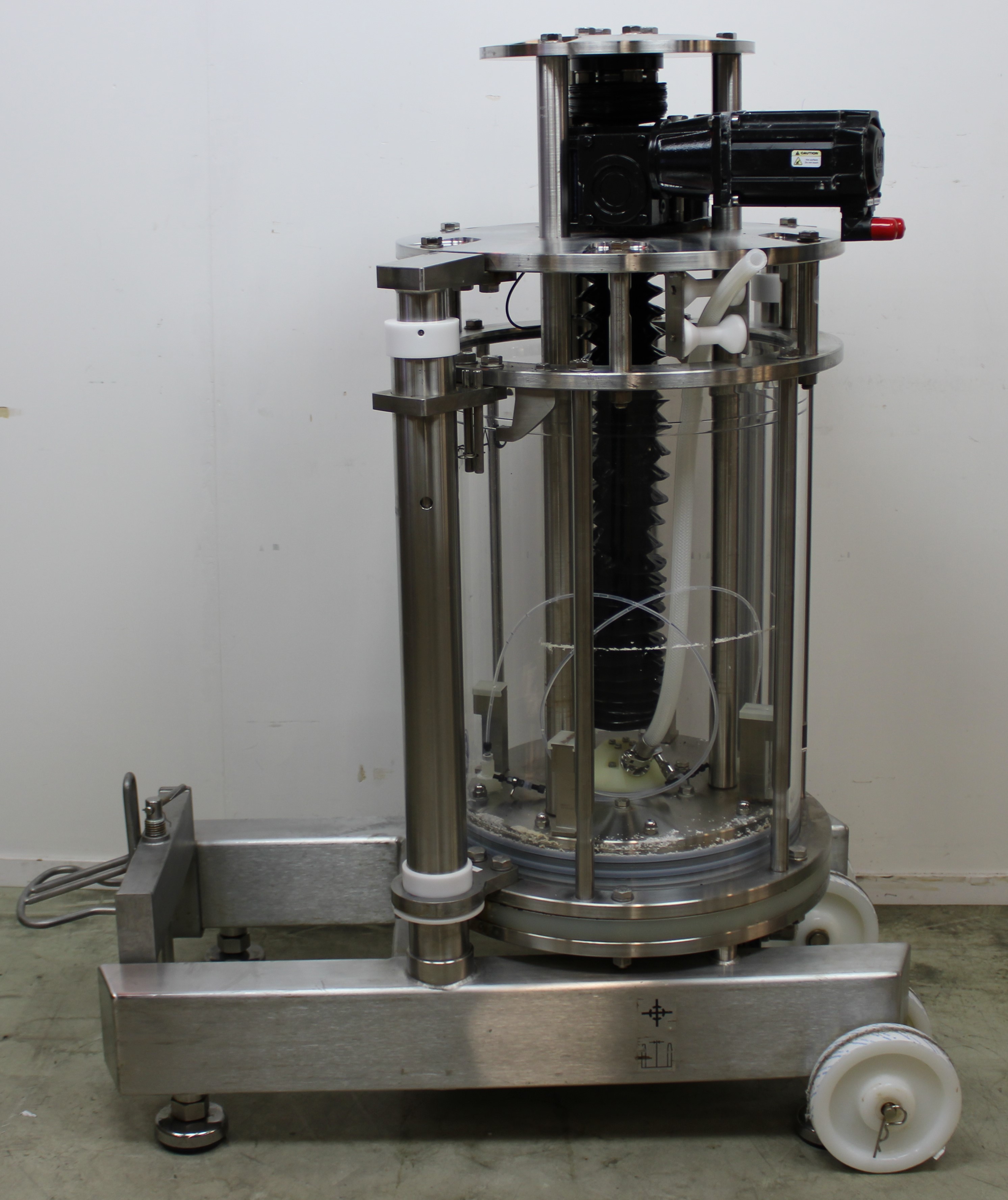 GE AxiChrom 450/300 Chromatography Column w/ KINETIX Rotary Motor Used