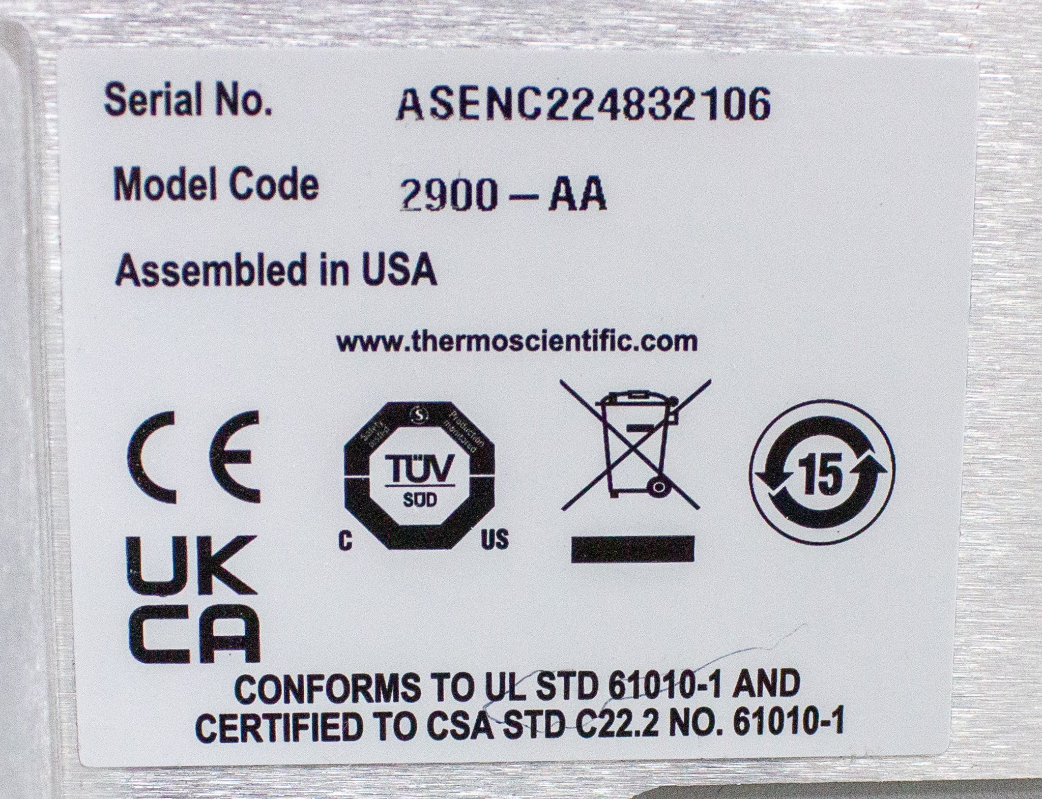 Thermo 2900-AA Bioaerosol Sampler Pathogen Surveillance PCR Testing 200 LPM