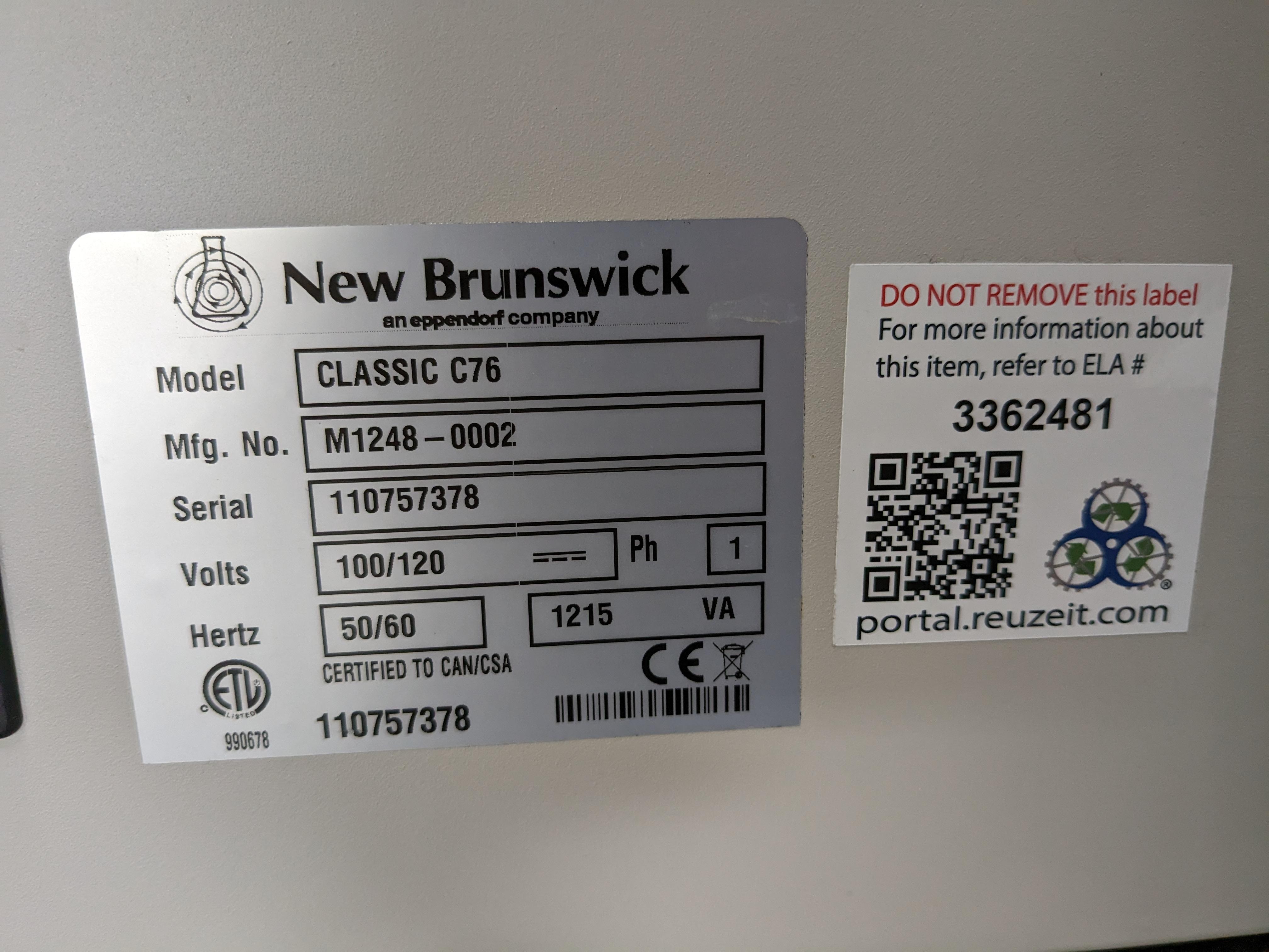 New Brunswick Classic C76 Water Bath Shaker 80C 2L Capacity Microprocessor