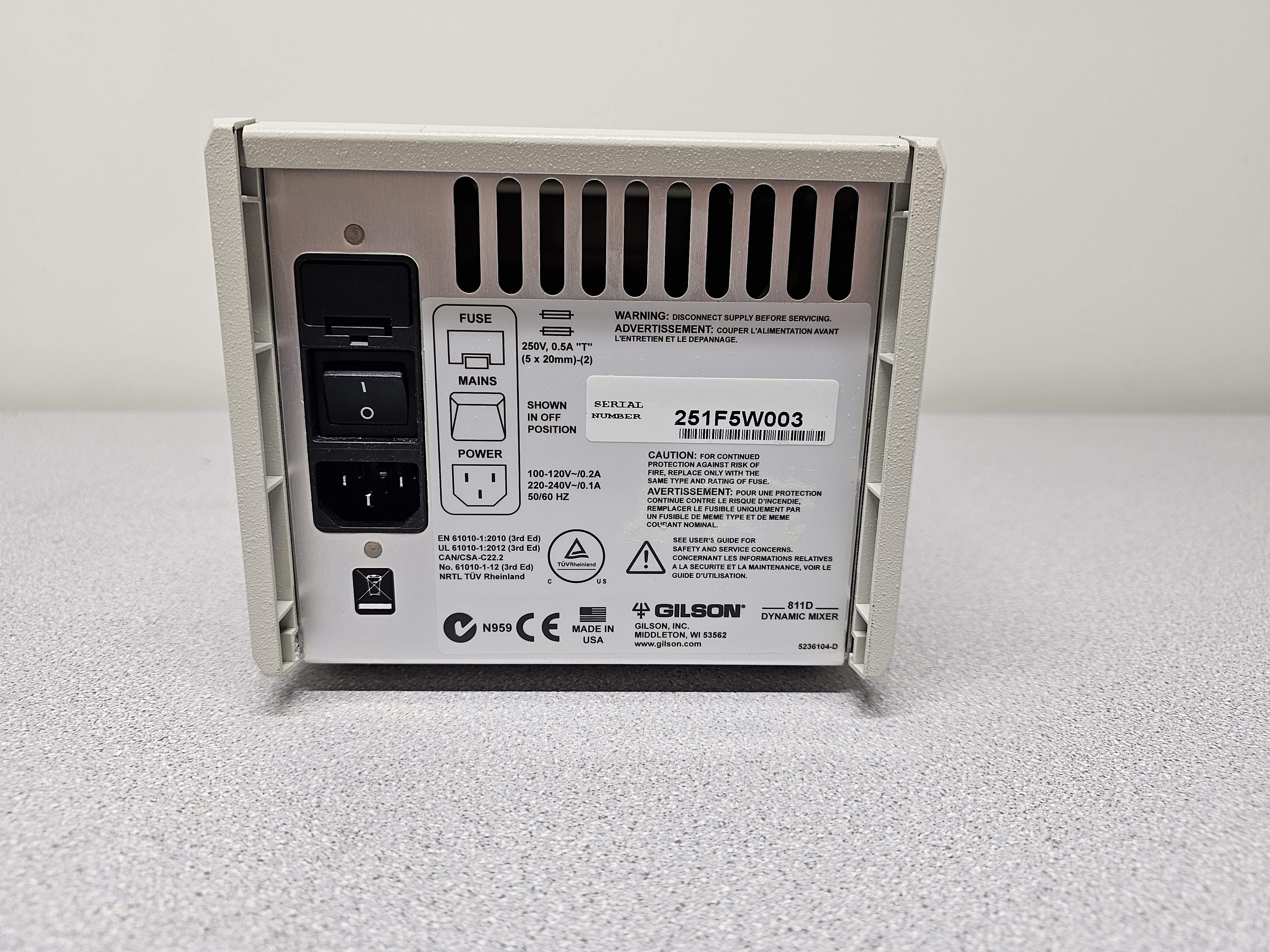 Gilson 811D Mixer HPLC System Smooth Flow High Efficiency USA Used 811C