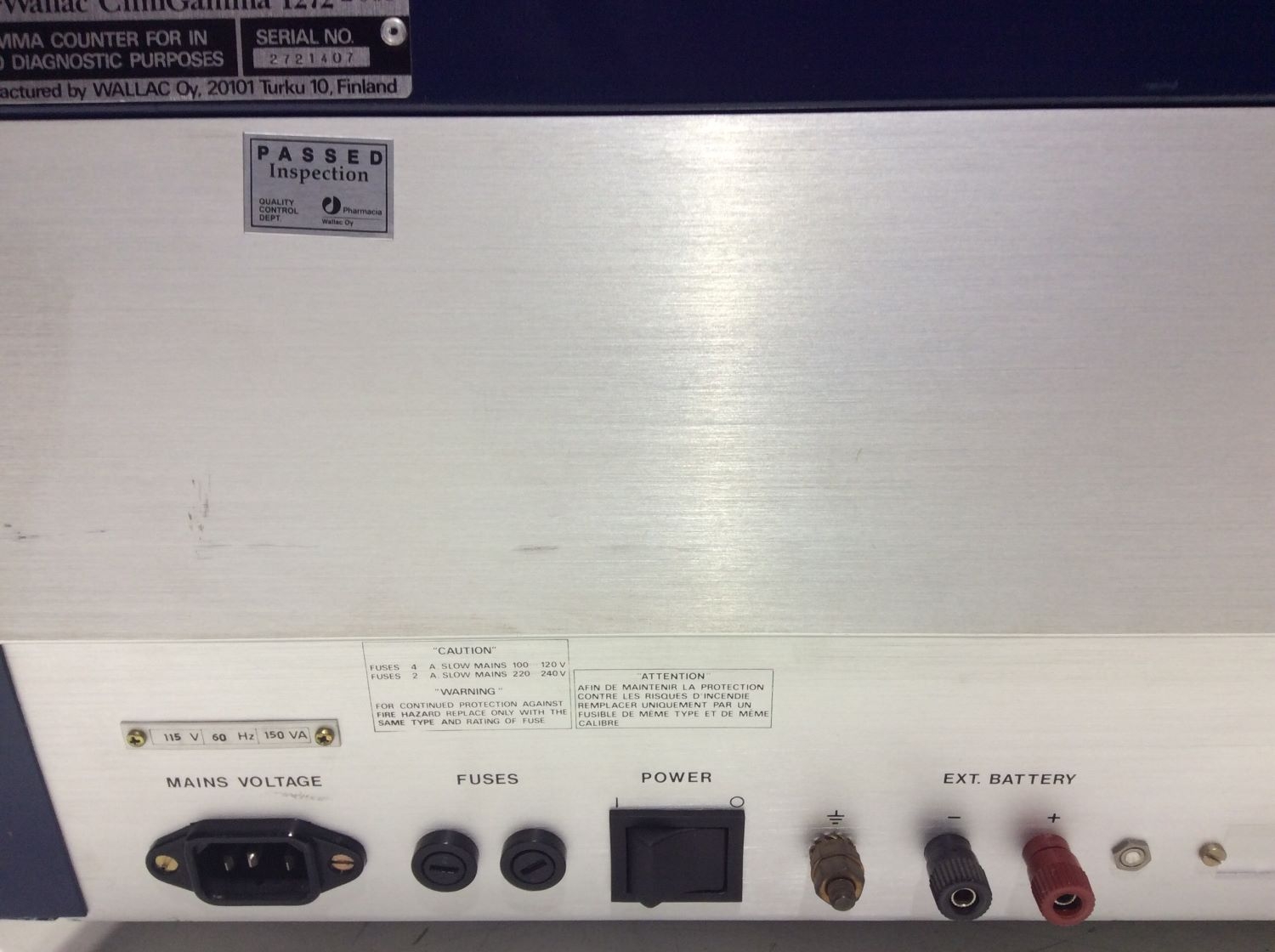 LKB 1272 CliniGamma Gamma Counter 500 Sample Capacity Dual Channel Fair