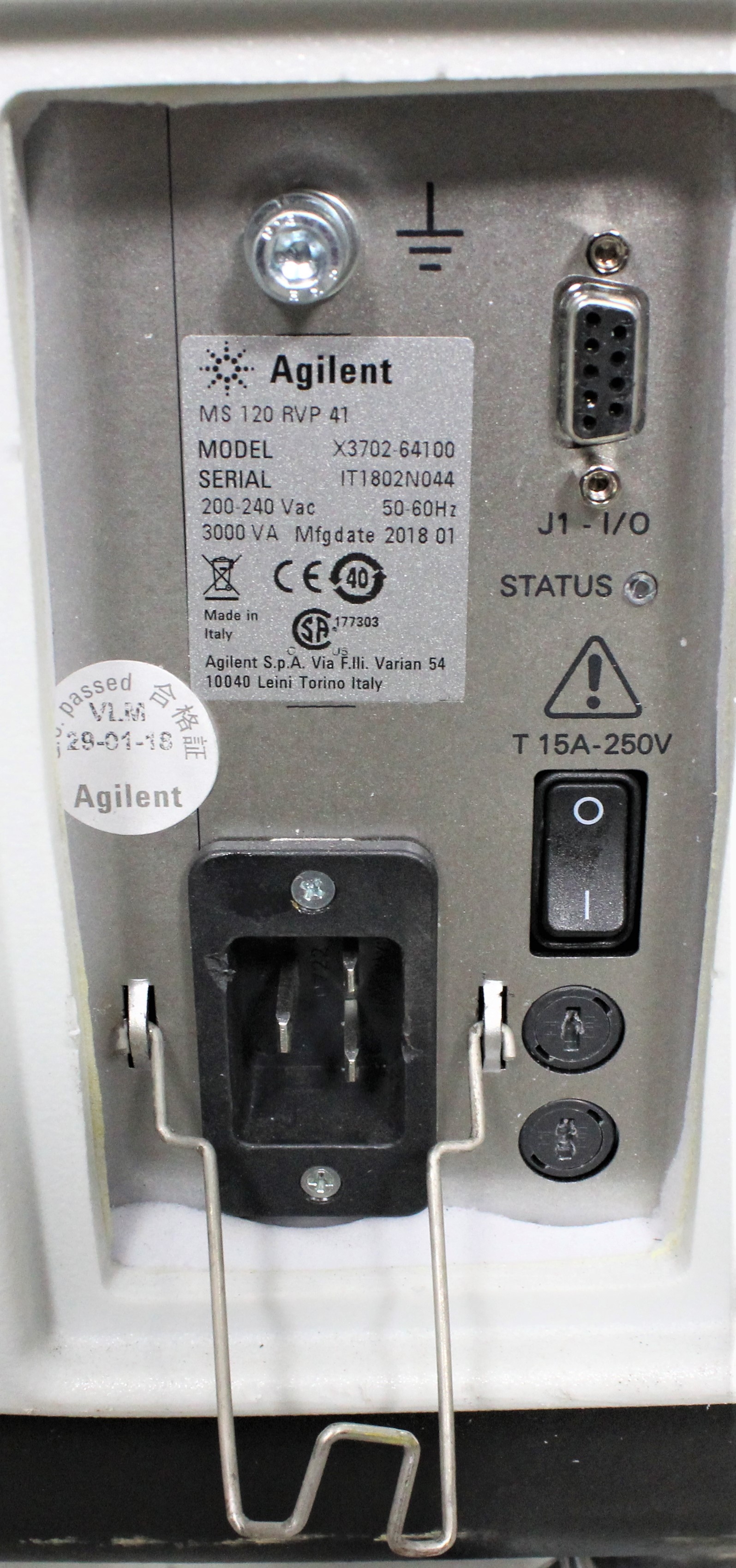 Agilent X3702 64100 Vacuum Pump - Rotary Vane, Single Stage, 120/220V