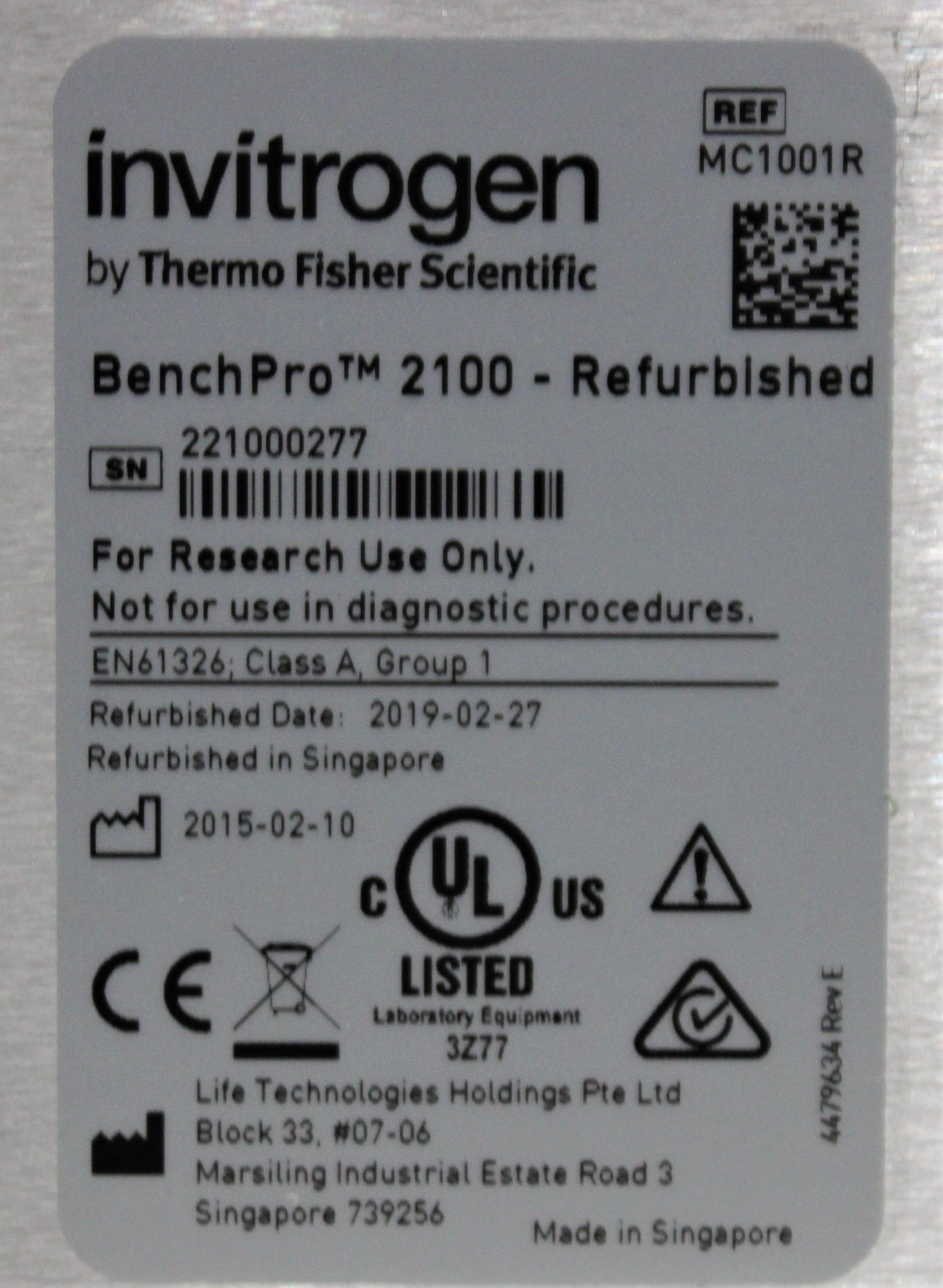Invitrogen MC1001R BenchPro DNA Purification Plasmid System 2 Reactions