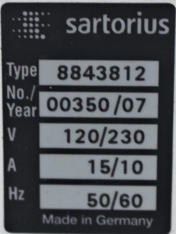 Sartorius 8843812 Biostat A Plus Bioreactor System with Integrated Chiller