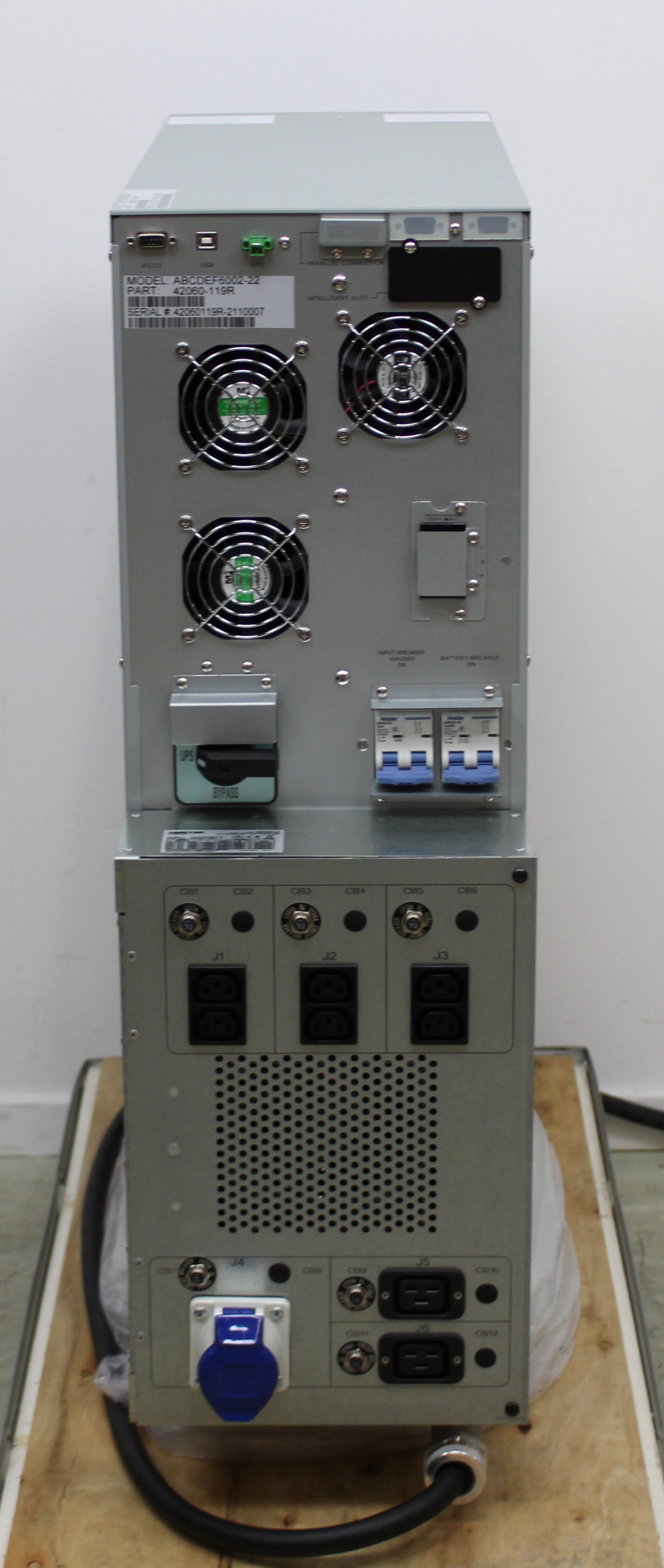 Powervar Security Plus II Power Supply UPS ABCDEF6002-22 6000 VA