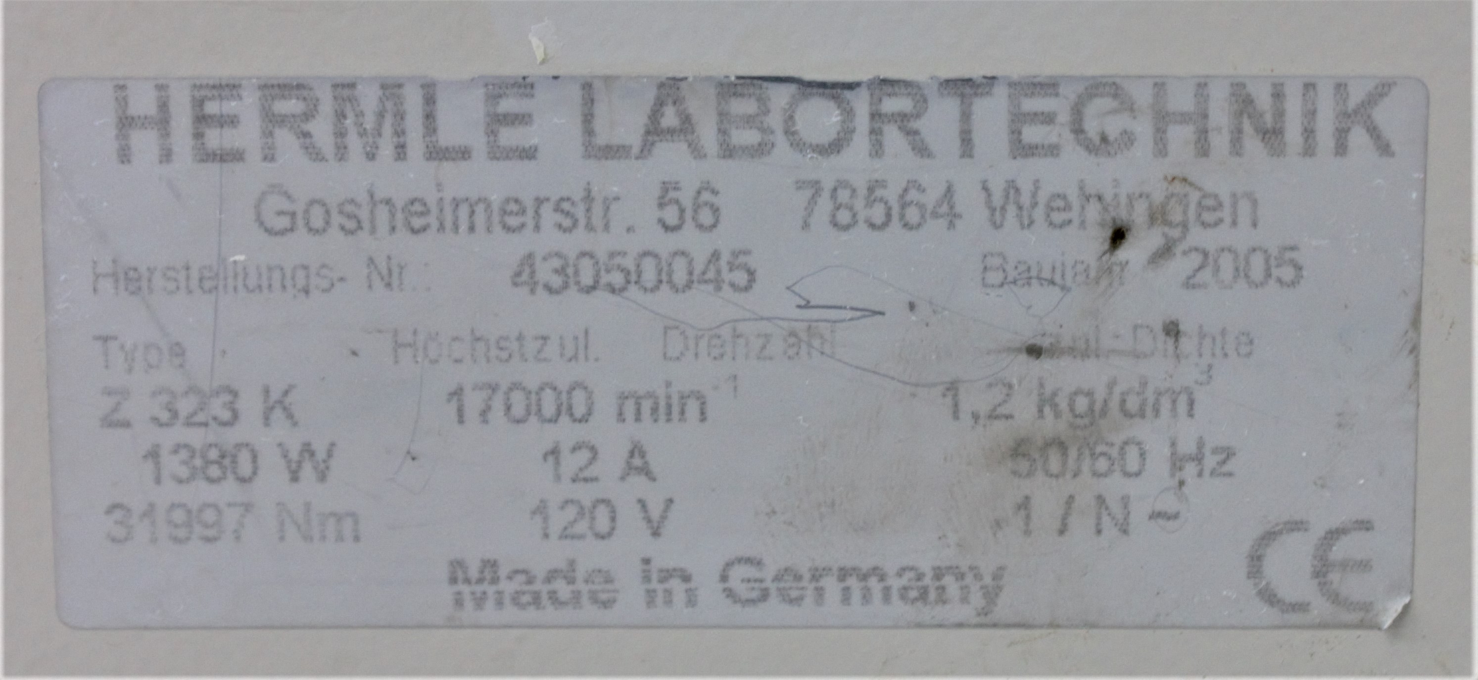 Hermle Refrigerated Centrifuge Z323K Benchtop 5000 RPM Tested with Features