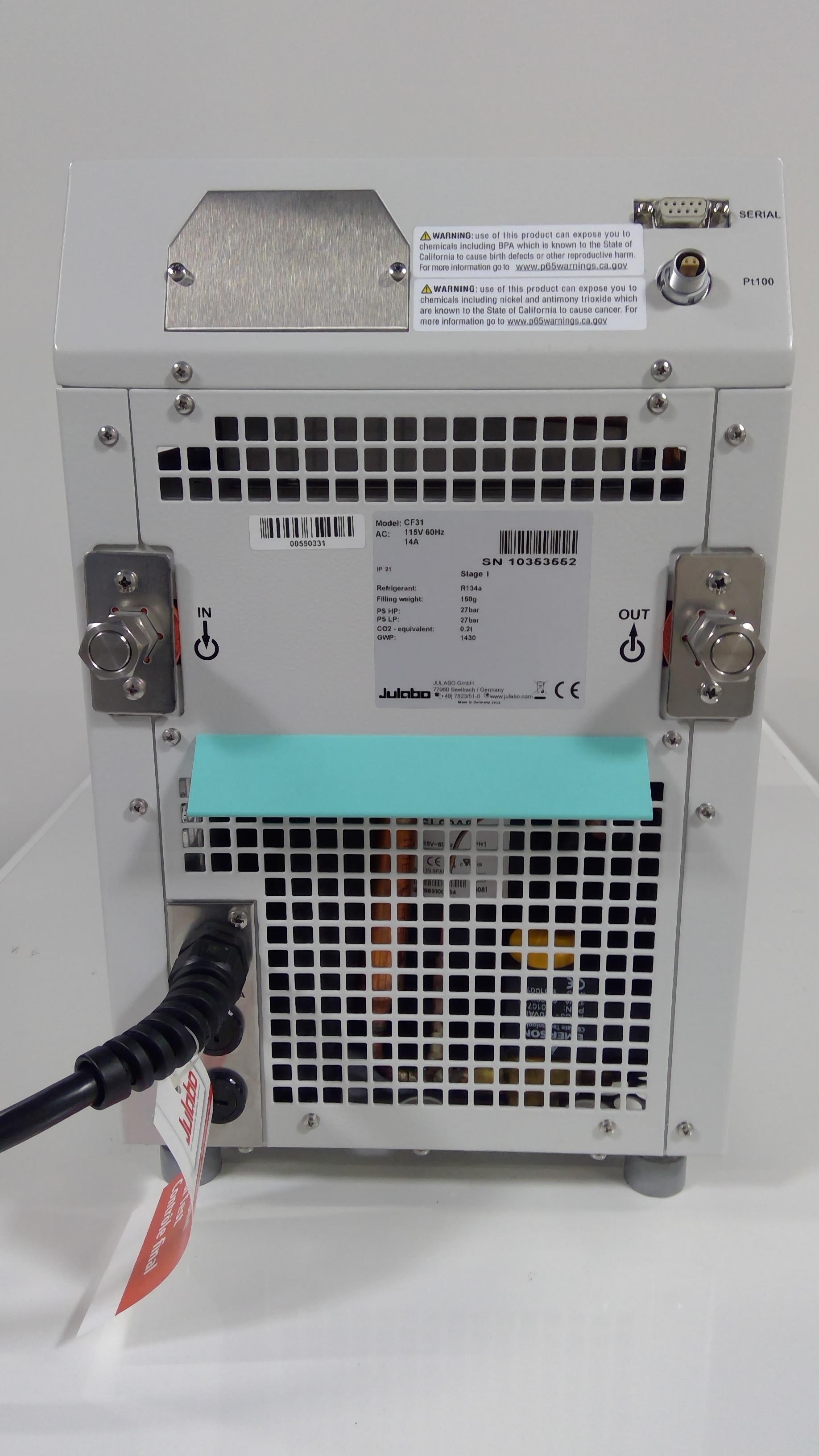 Julabo CF31 Cryo Compact Circulator 120V 60Hz Includes Power Cord