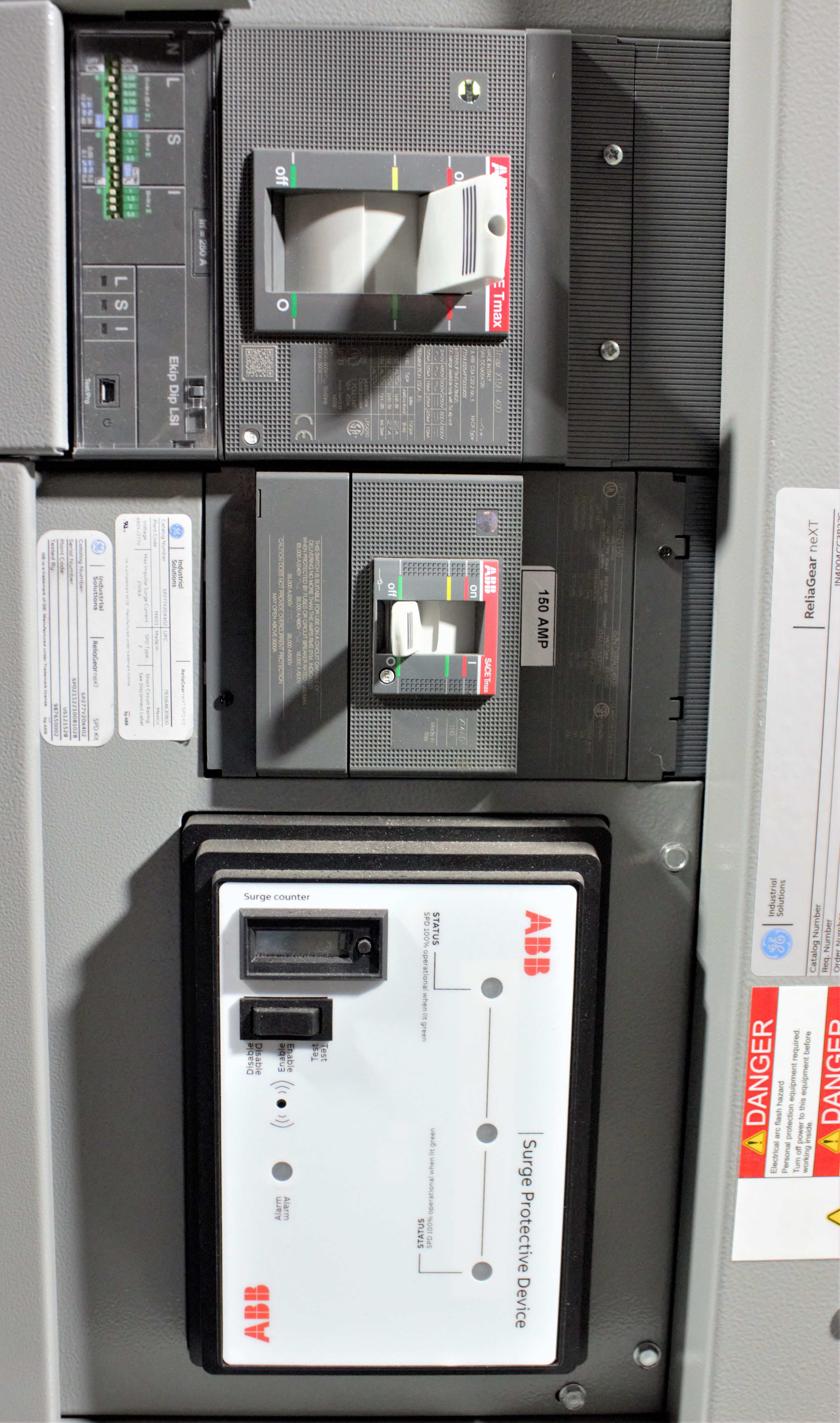 ABB ReliaGear neXT 600V SwitchBoard Panel Modular Design Used