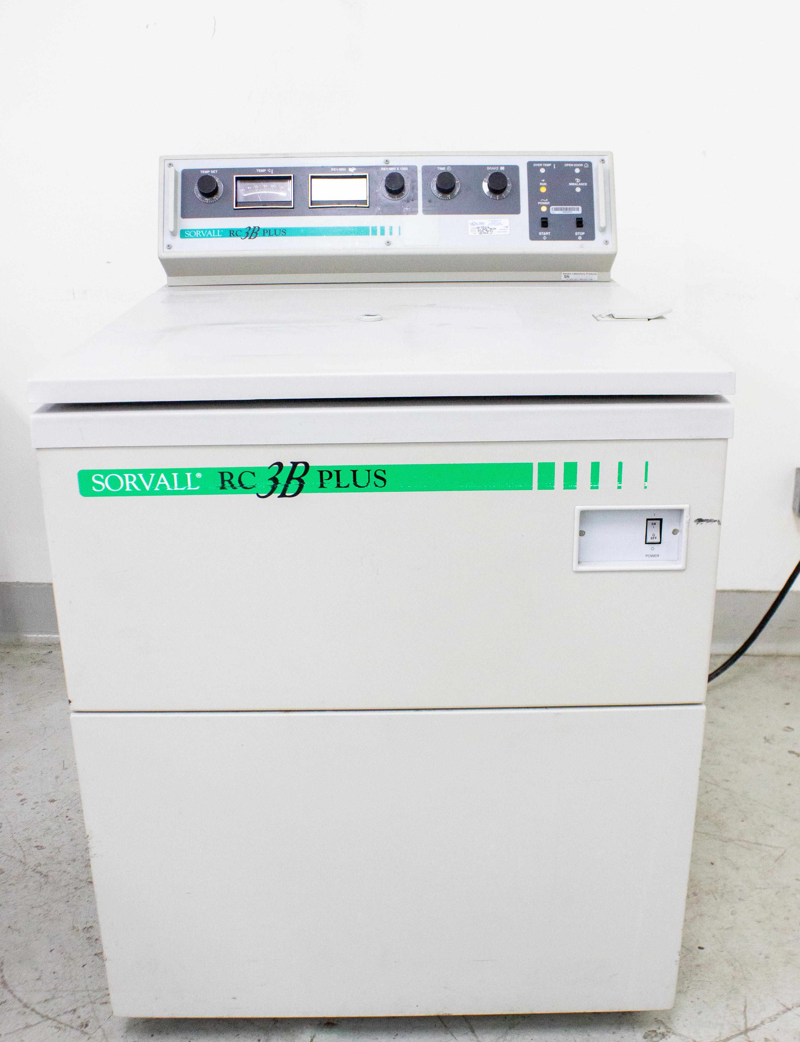 Kendro Sorvall RC 3B+ Centrifuge -20C to 40C 6000RPM 6x1400mL CFC-Free