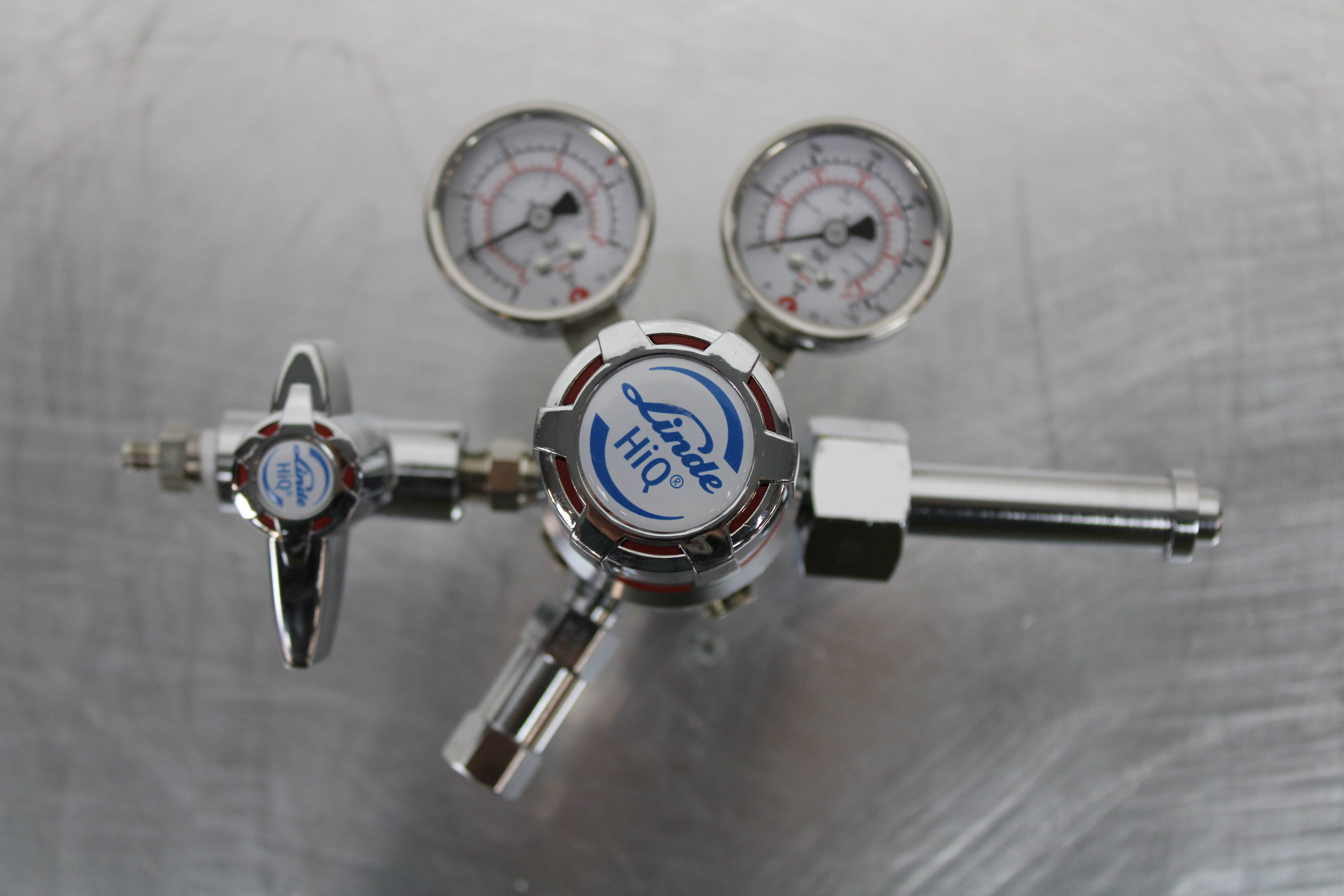 Linde REDLINE C200 Regulator for Specialty Gas, Two-Stage, Stainless Steel