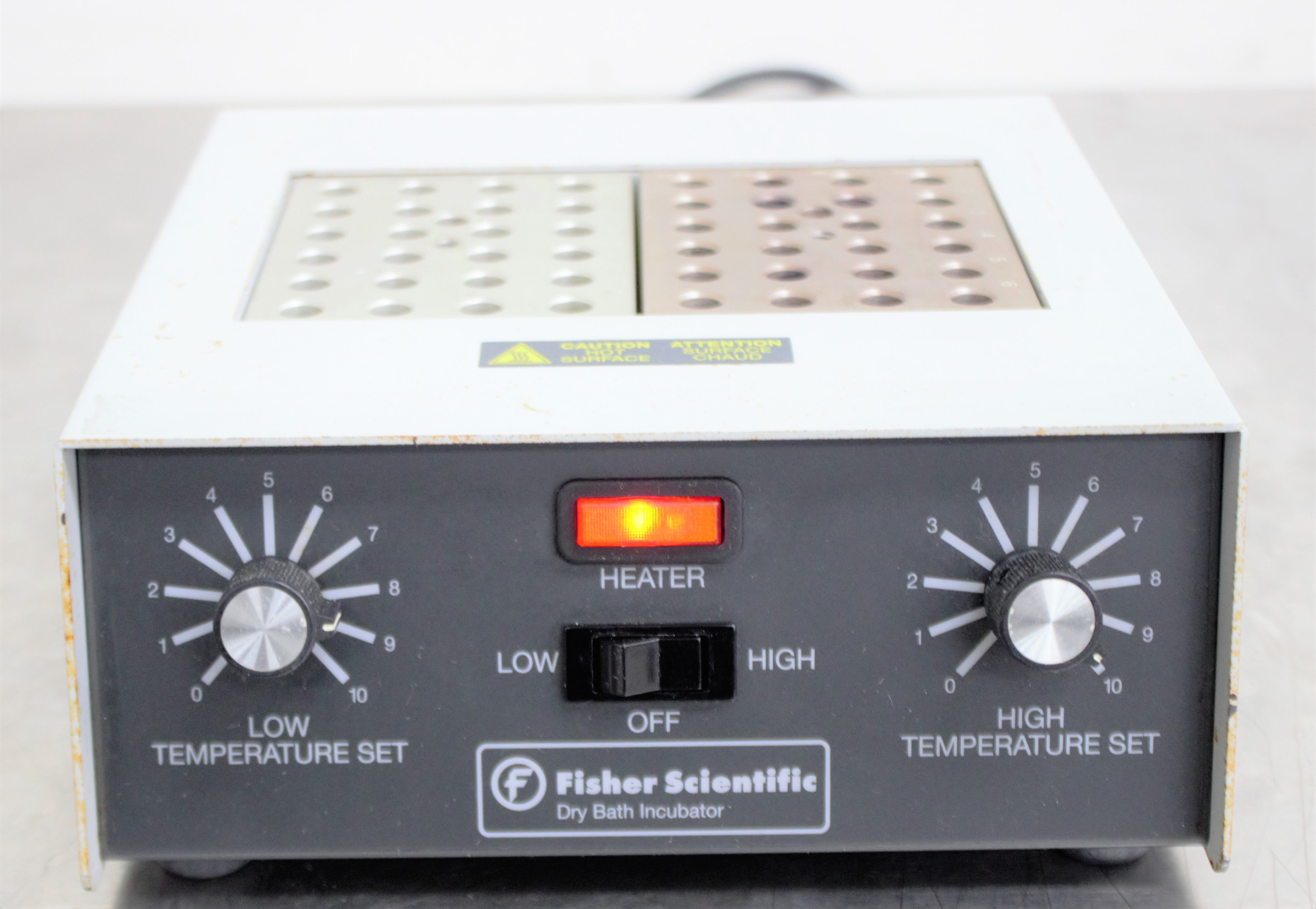 Fisher Dry Bath Incubator 11-718-2 High-Temp Control Uniformity 130C Heat