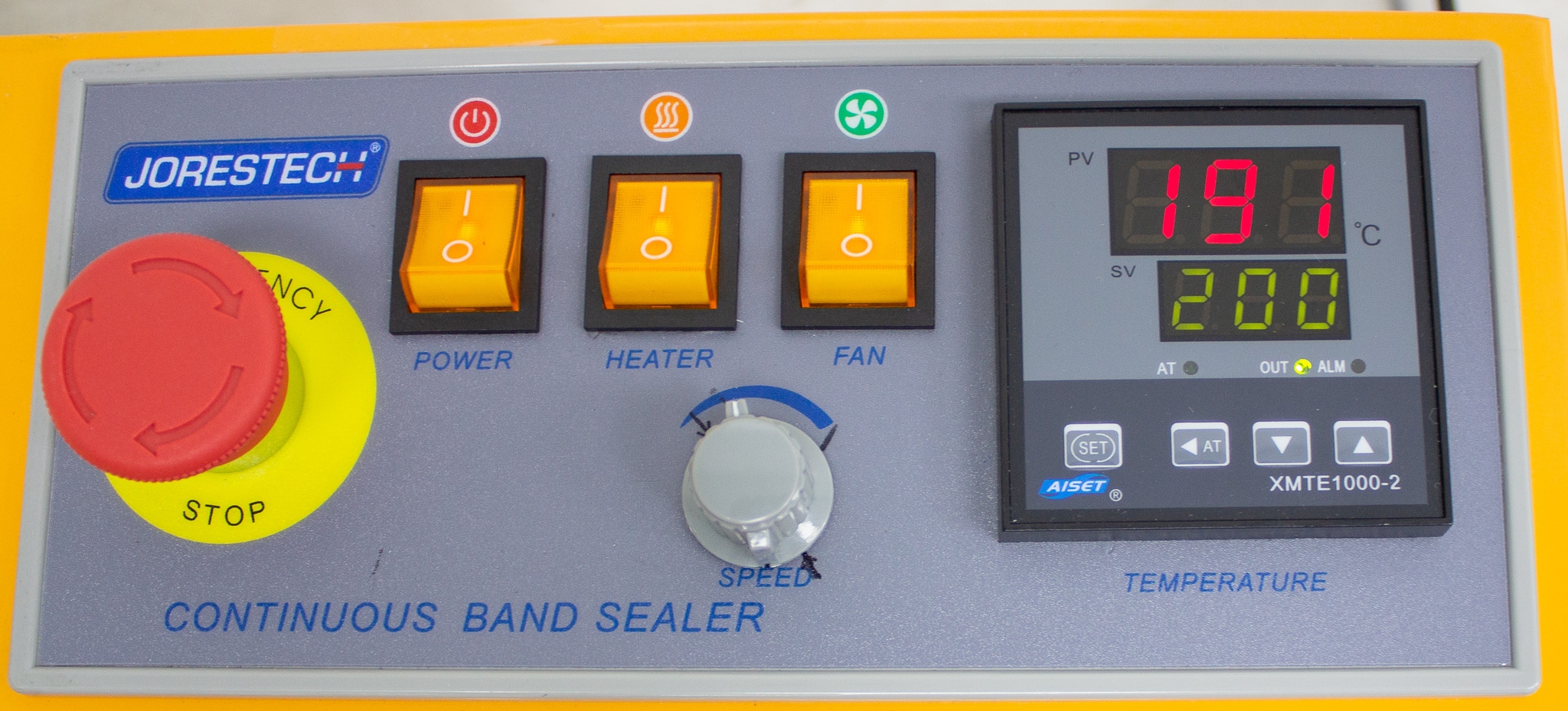 JORESTECH E-CBS-630D Bag Sealer Digital Control 10 mm Width 54 ft/min Speed