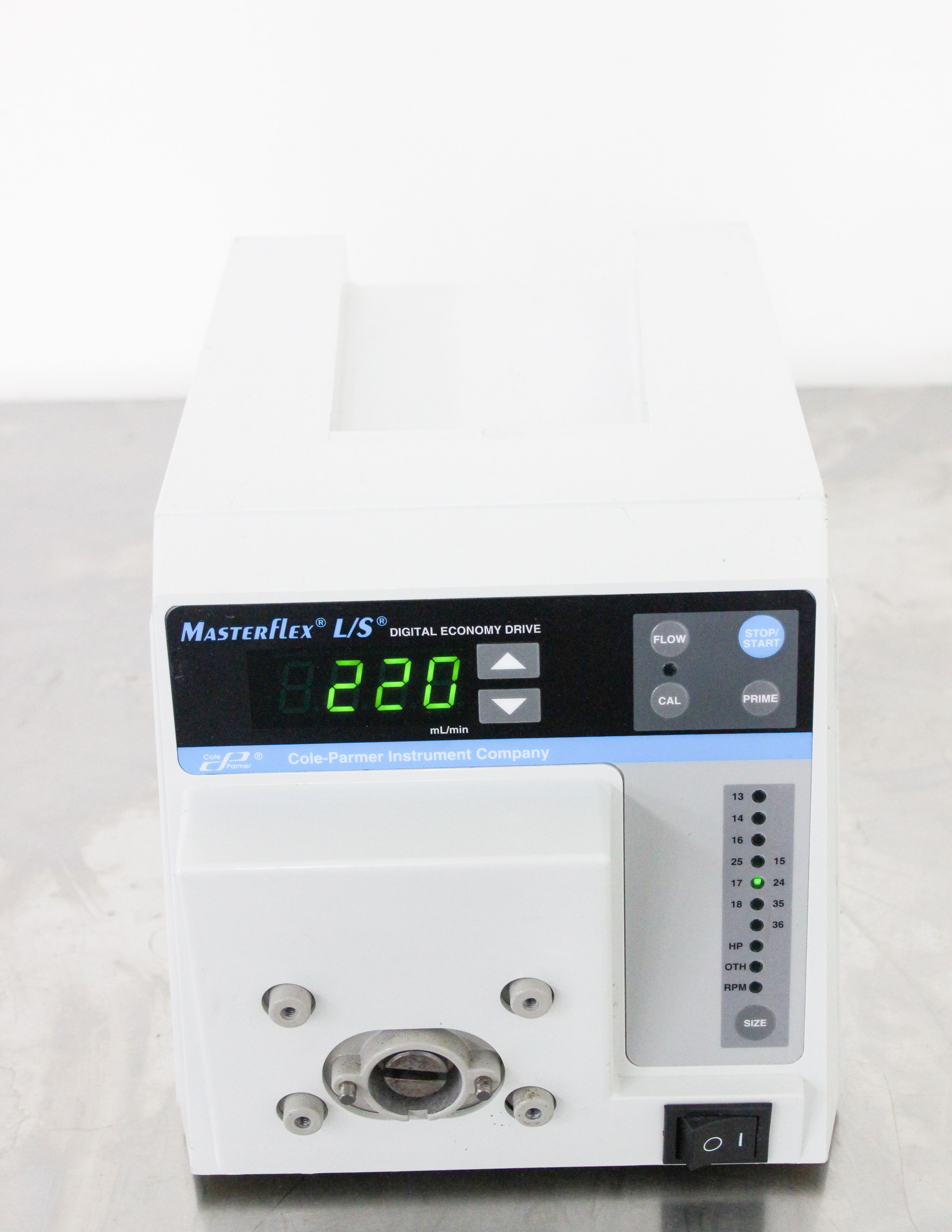 Cole Parmer 7524-50 Peristaltic Pump Digital 580 mL/min Metering Drive