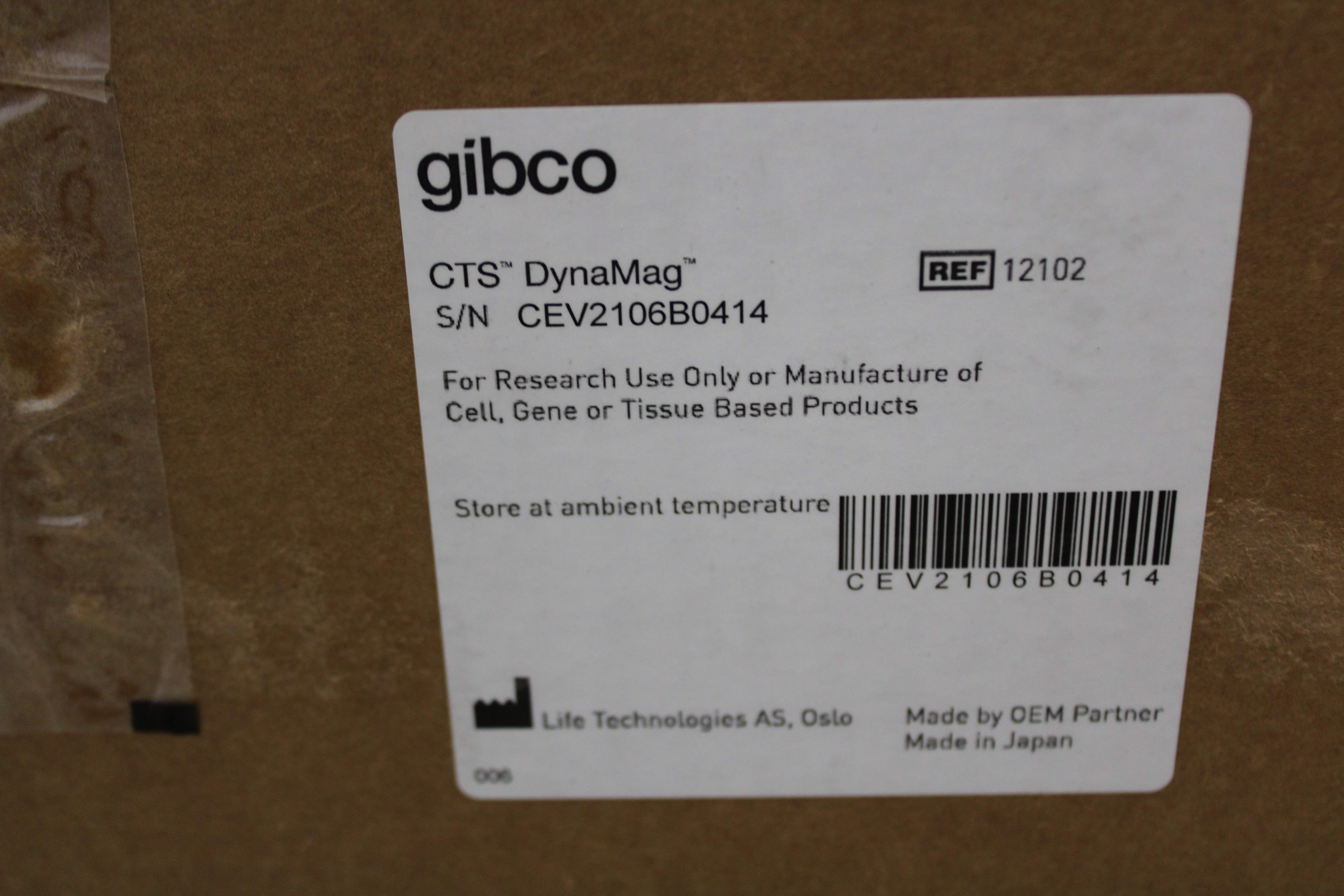 Gibco CTS DynaMag Magnet Analytical Cell Analyzer Scalable 330mL to 10L