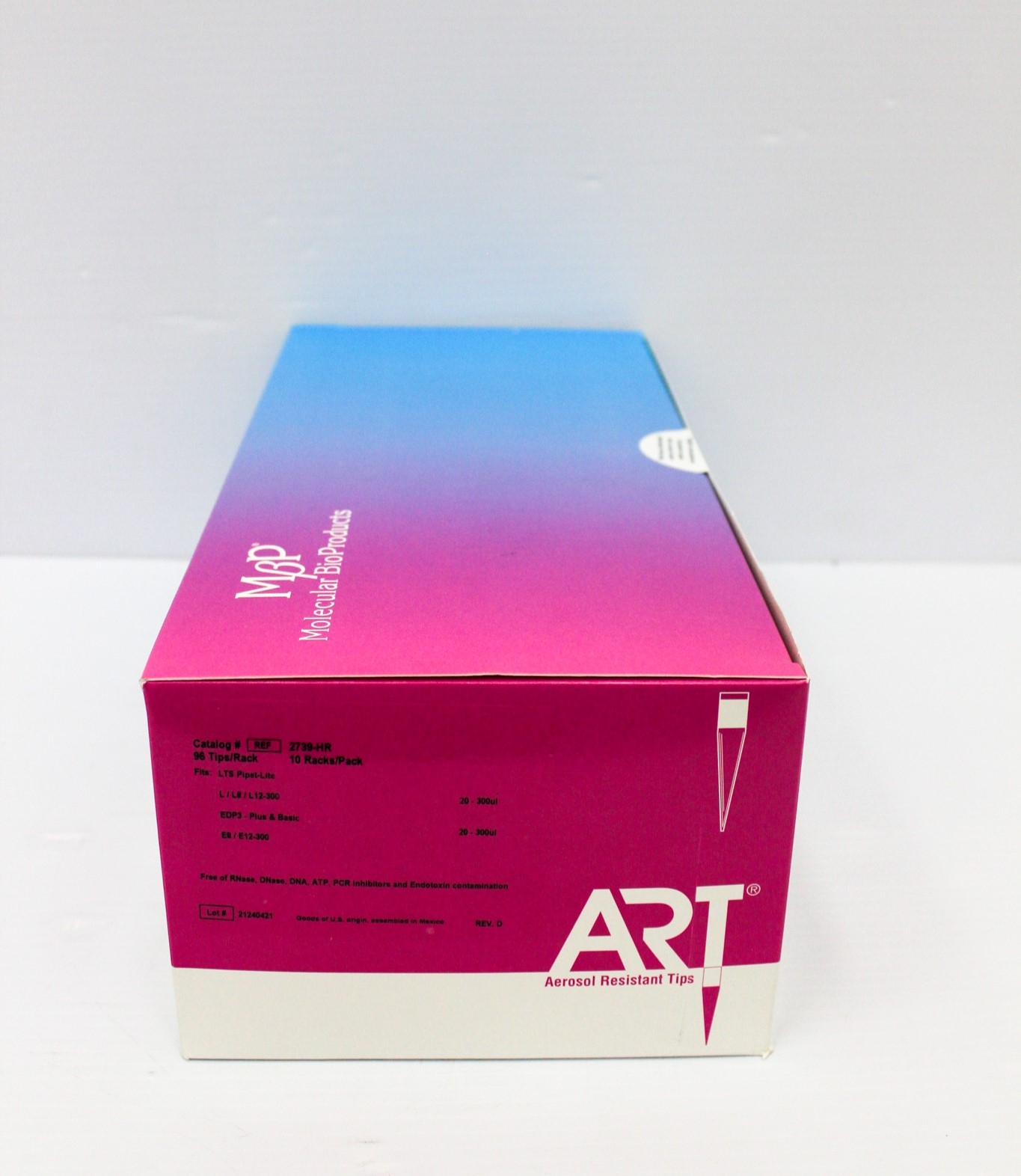 Molecular BioProducts 2739-HR Pipette Tips Rack, 10 Packs, 20-300ul, New