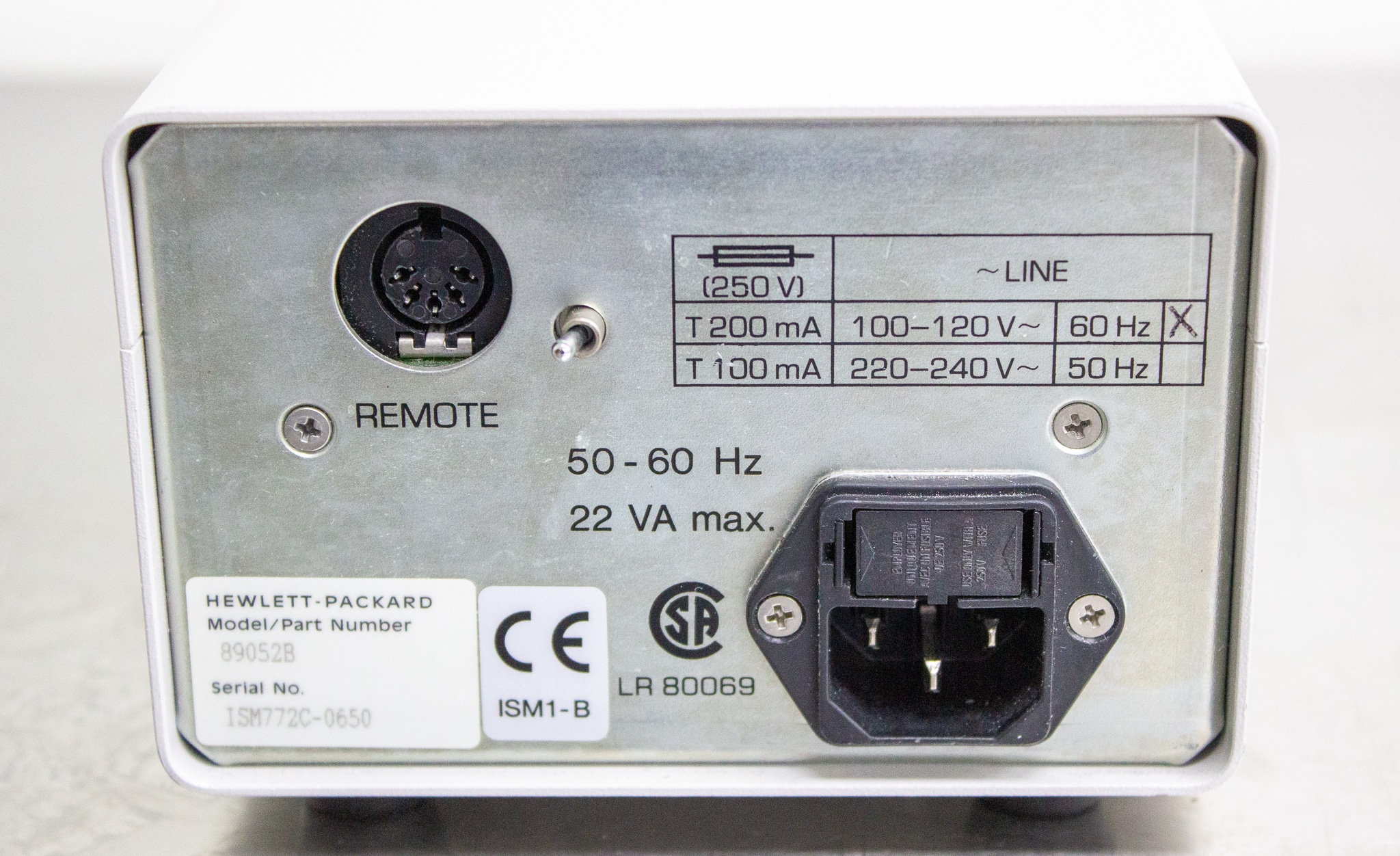 Hewlett Packard 89052B Peristaltic Pump Fixed Speed Reverse Sipper System 110V/220V