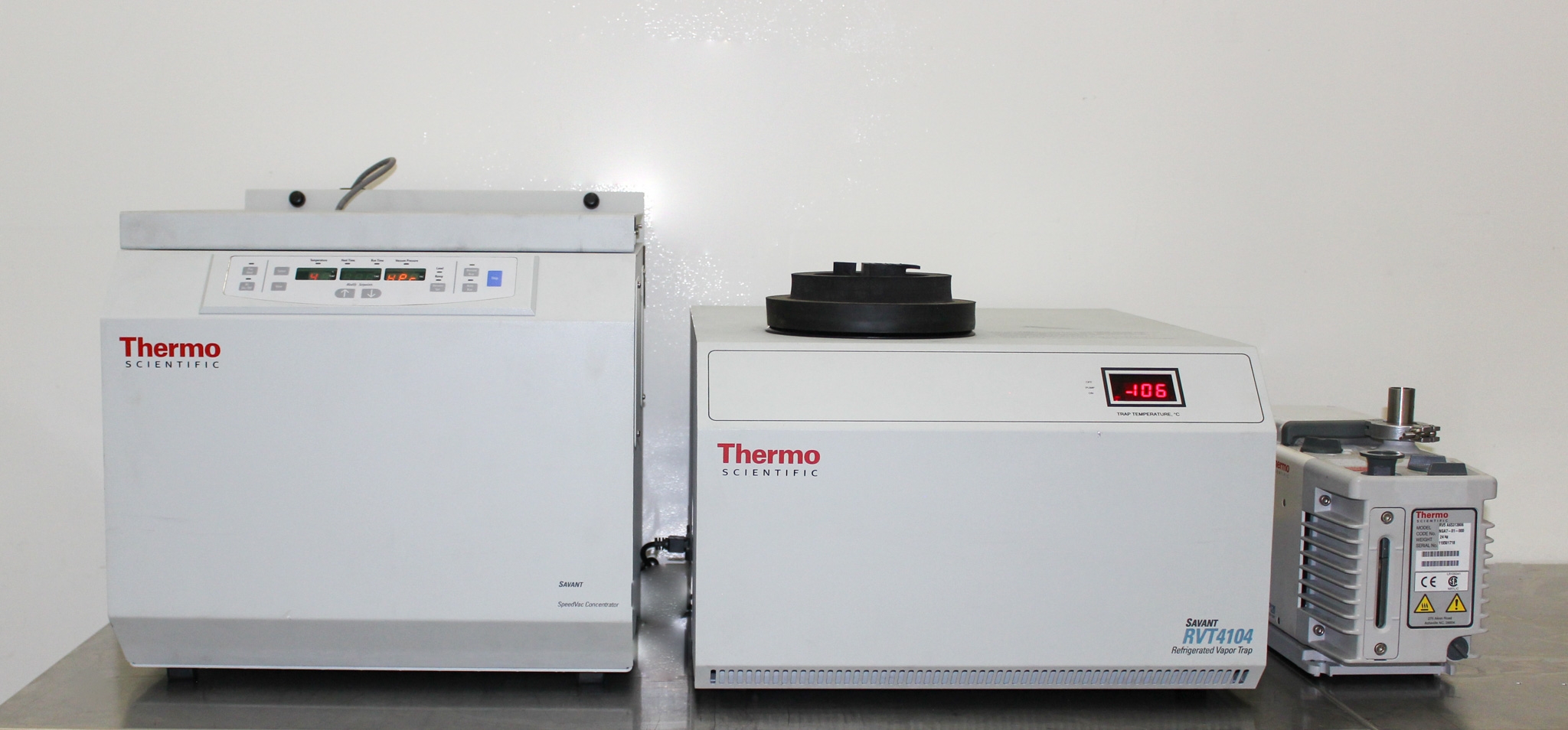Thermo RVT4104-115 Vacuum Concentrator System 4L -104C Traps