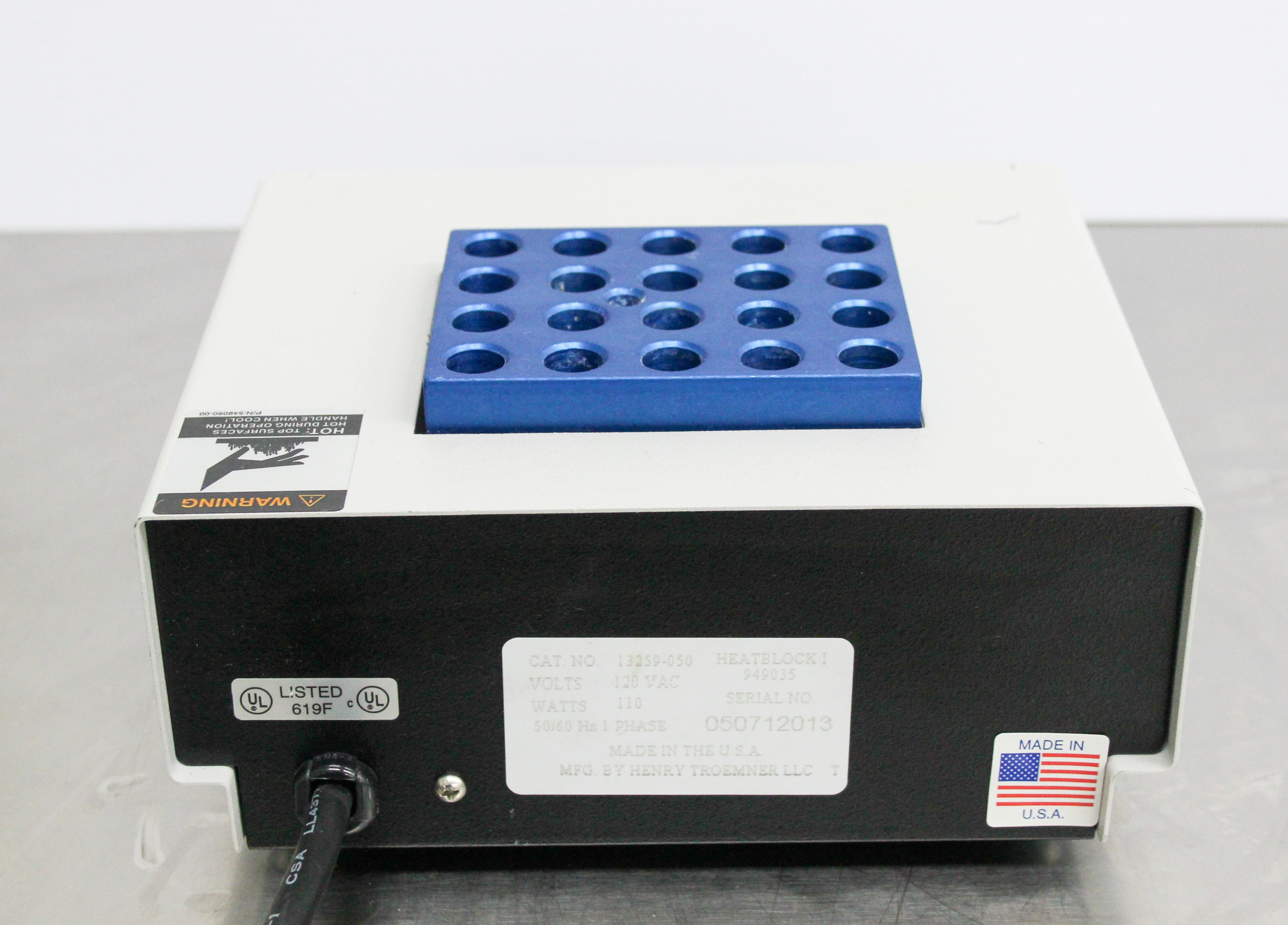 VWR Heatblock I Dry Bath/Incubator for Lab Procedures 5-120C Range Used