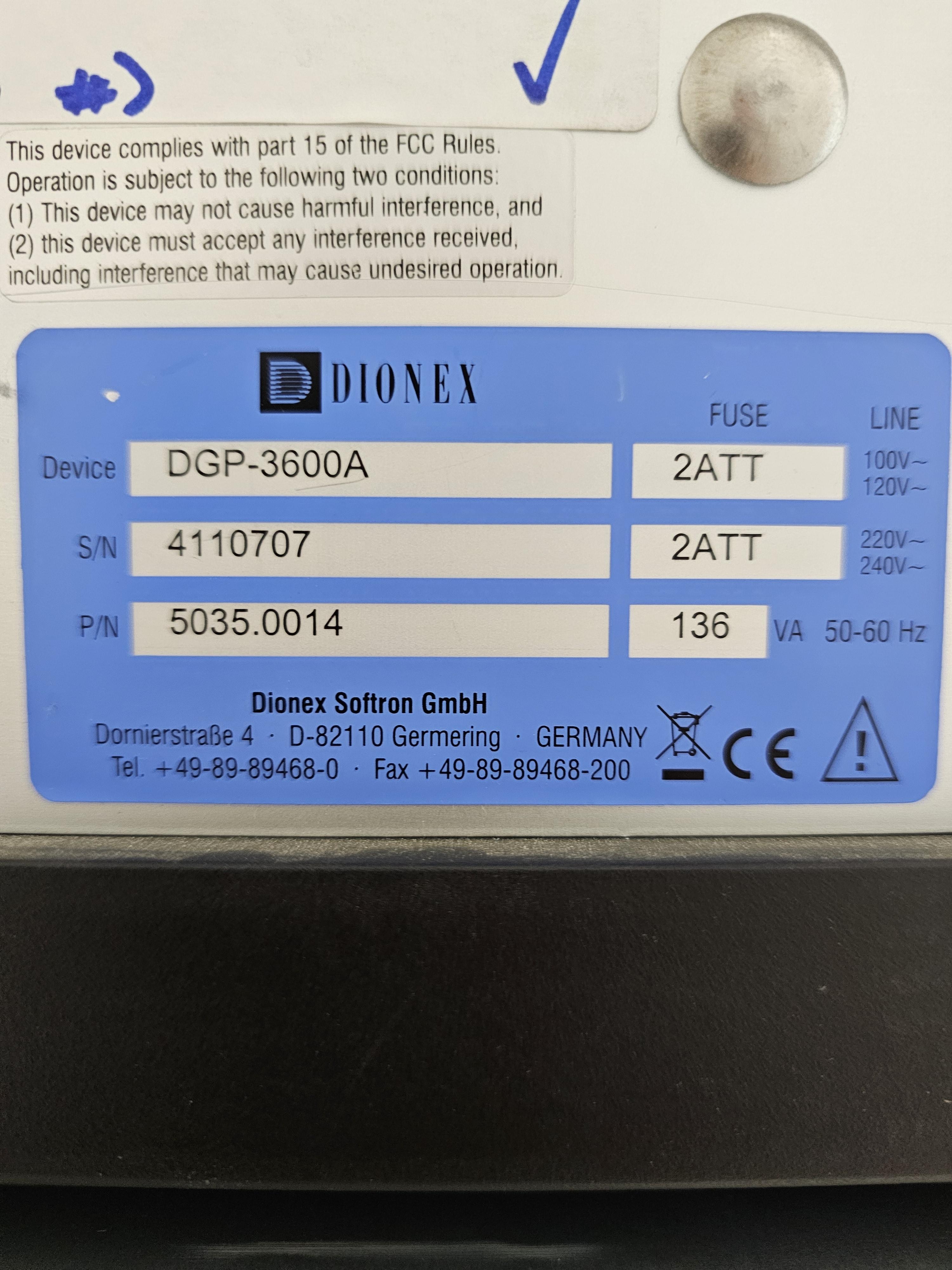 Thermo Dionex UltiMate 3000 HPLC System with Dual Low Pressure Pump and Software