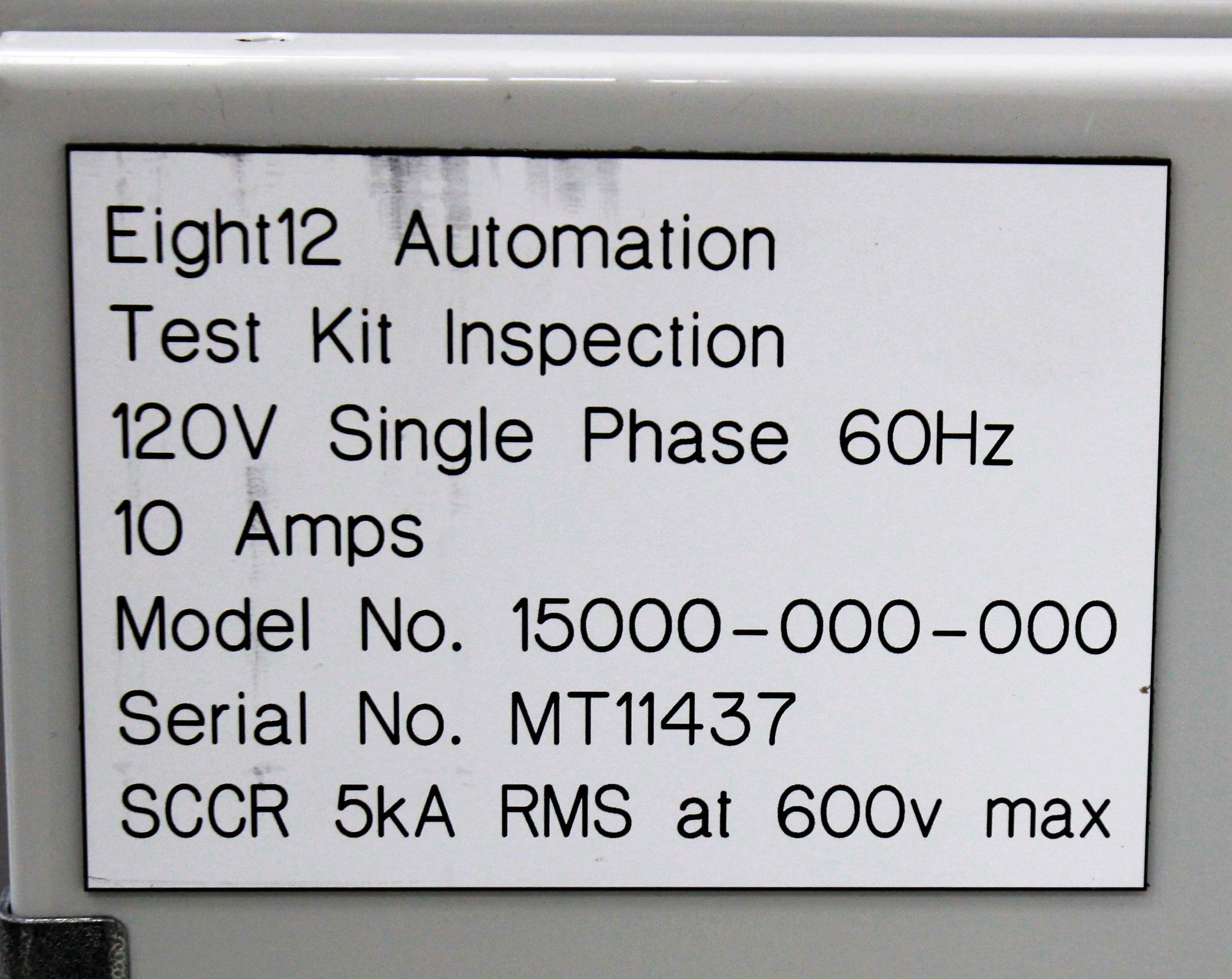 Mesa Labs 15000 Automation Test Kit Inspection QC Conveyor 120V 60Hz IV2-G500CA