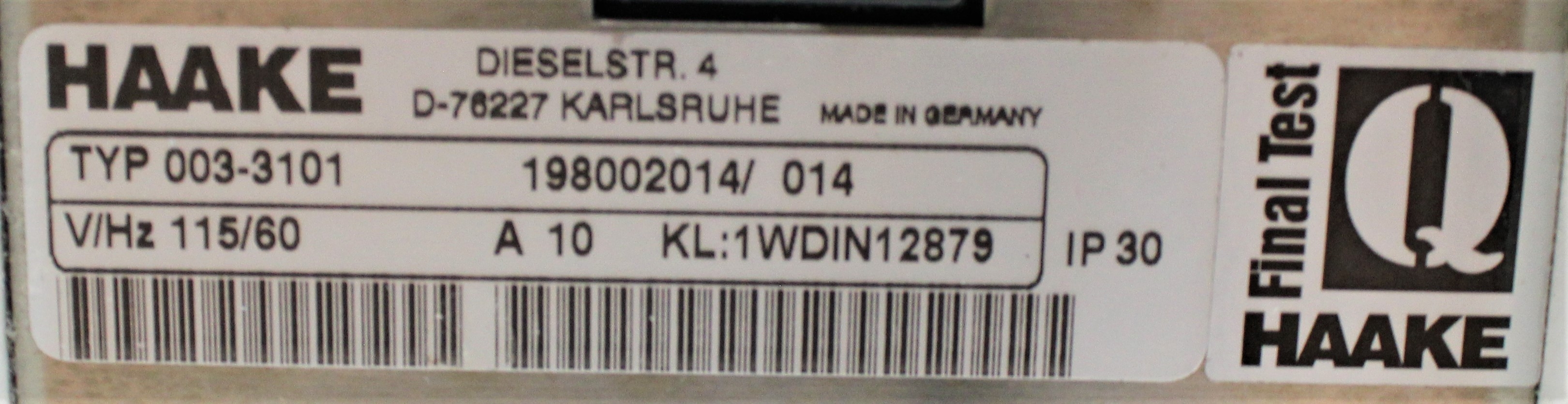 Haake C 10 Heating Circulator AS-IS 5L 25-100C Temperature Control