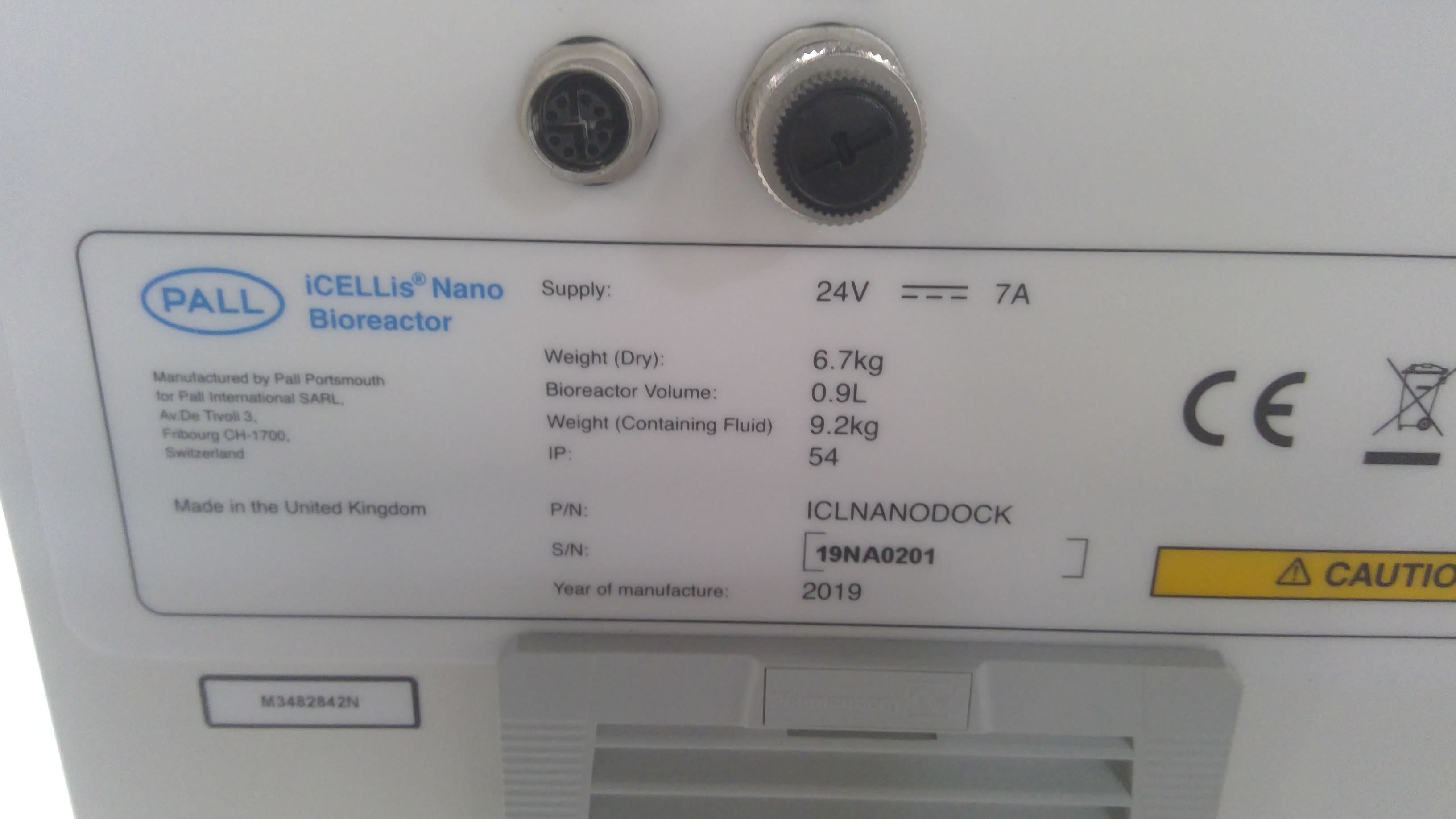 Pall MPATHBRXPS0P0 iCELLis Nano Single-Use Fixed Bed Bioreactor w/ Controller