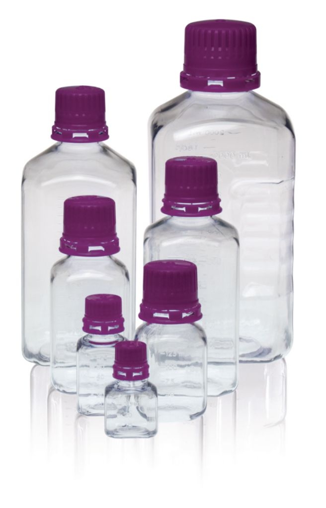 VWR 30180-026 Laboratory Media Bottle 125mL PET -40C to 65C Autoclavable