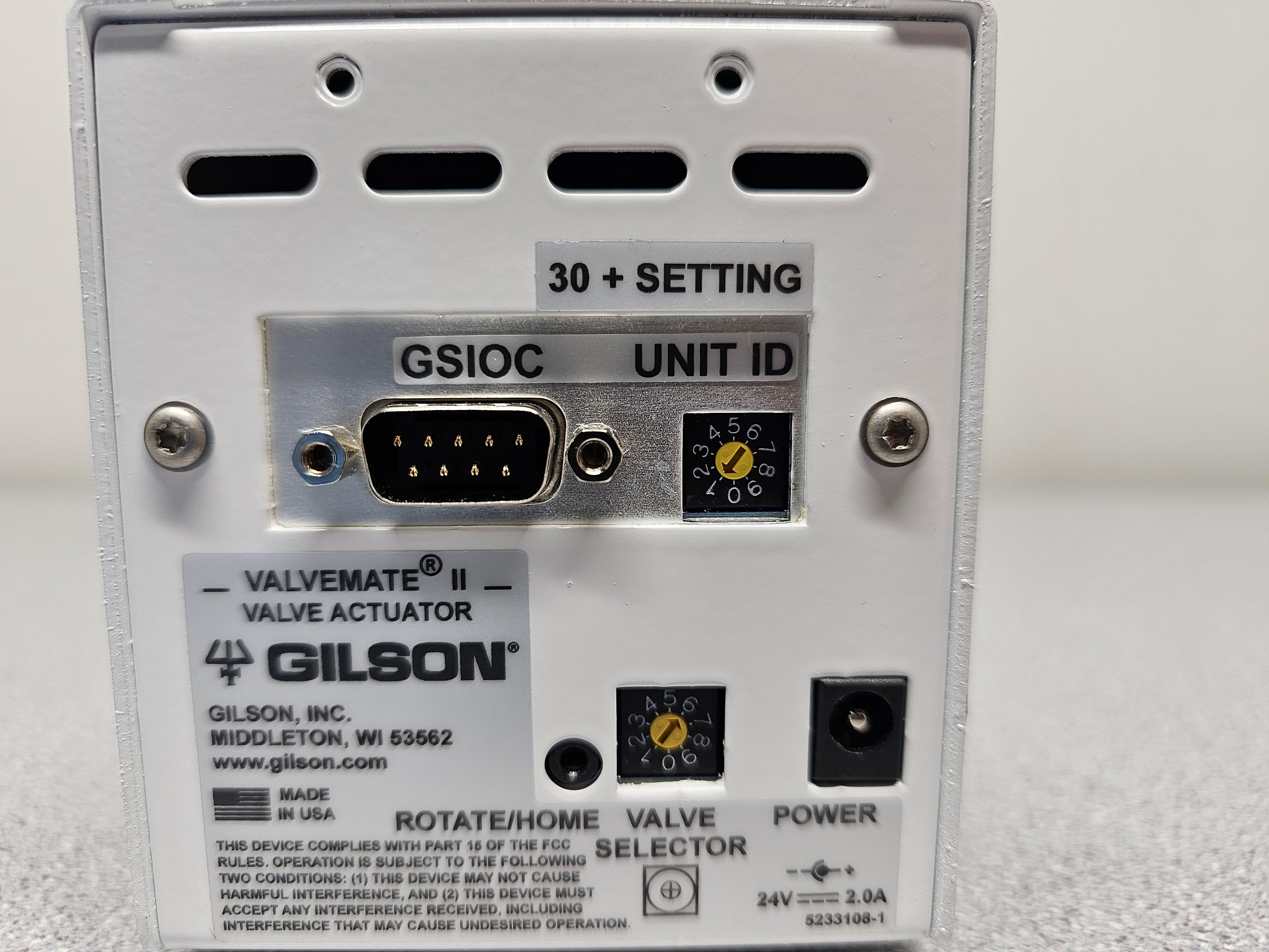 Gilson Valvemate II HPLC Valve Actuator for Chromatography Systems