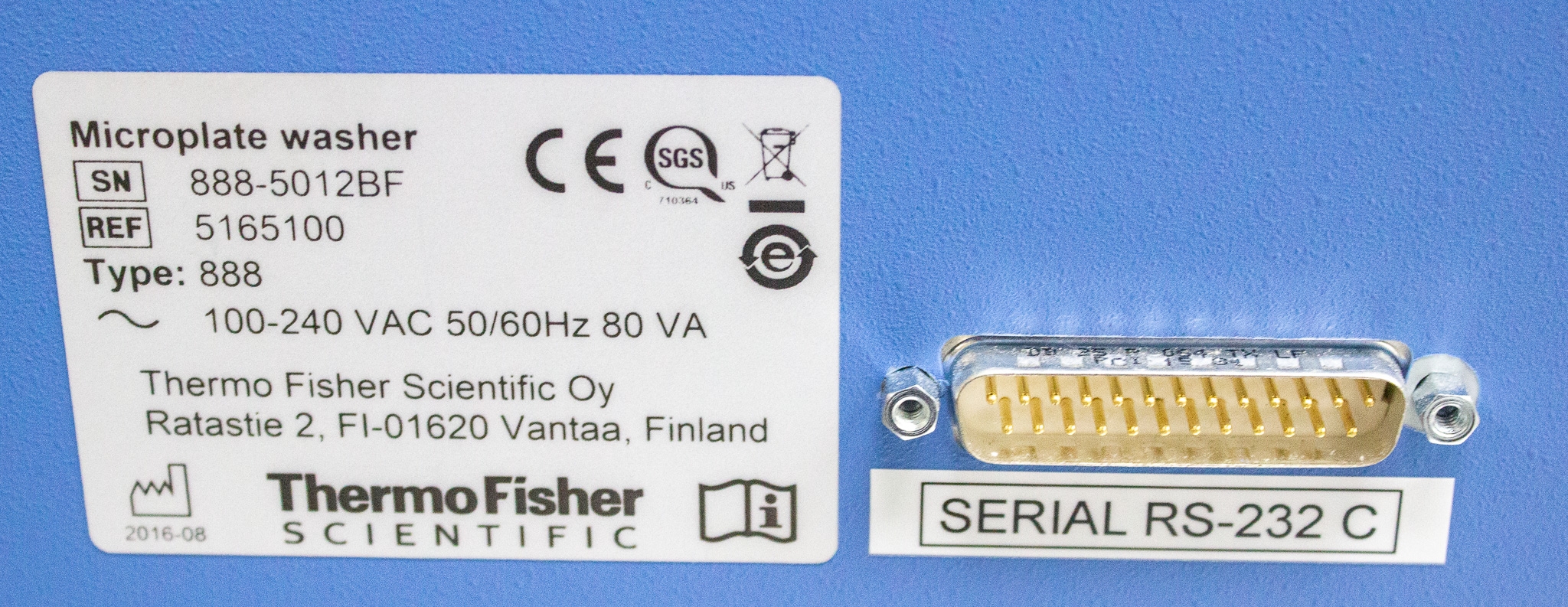 Thermo AccuWash Versa Microplate Washer 384-well ELISA Immunoassay 120V