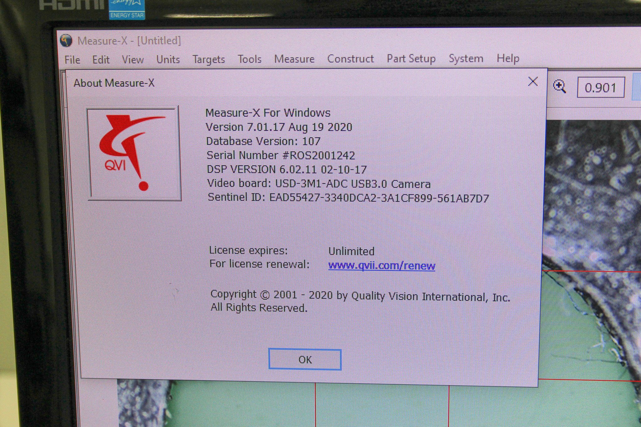 QVI Starlite 200 Measuring System Includes Computer and Software