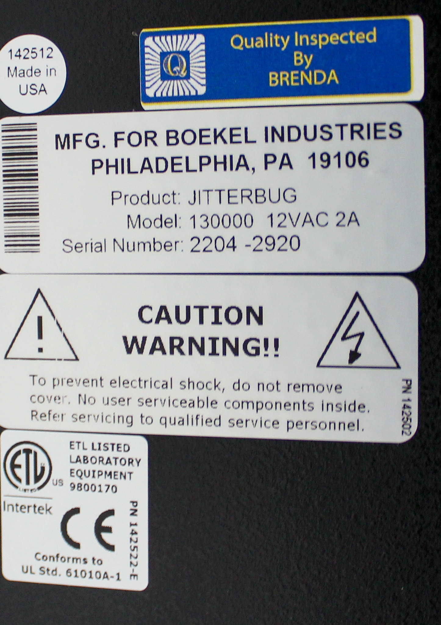 Boekel 130000 Incubator Incubator Shaker Heated Microplate ELISA PCR 575-1500 RPM