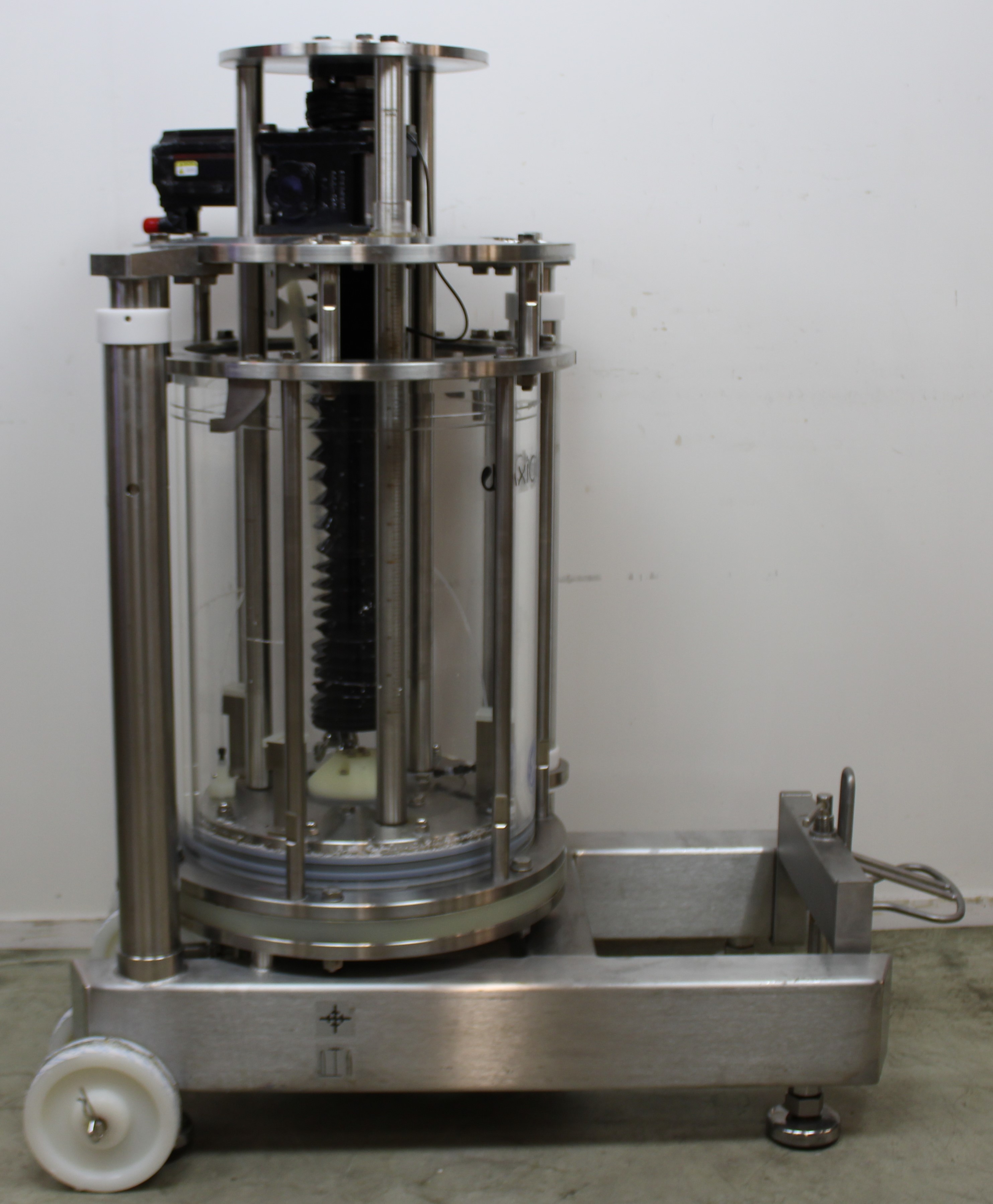 GE AxiChrom 450/300 Chromatography Column w/ KINETIX Rotary Motor Used