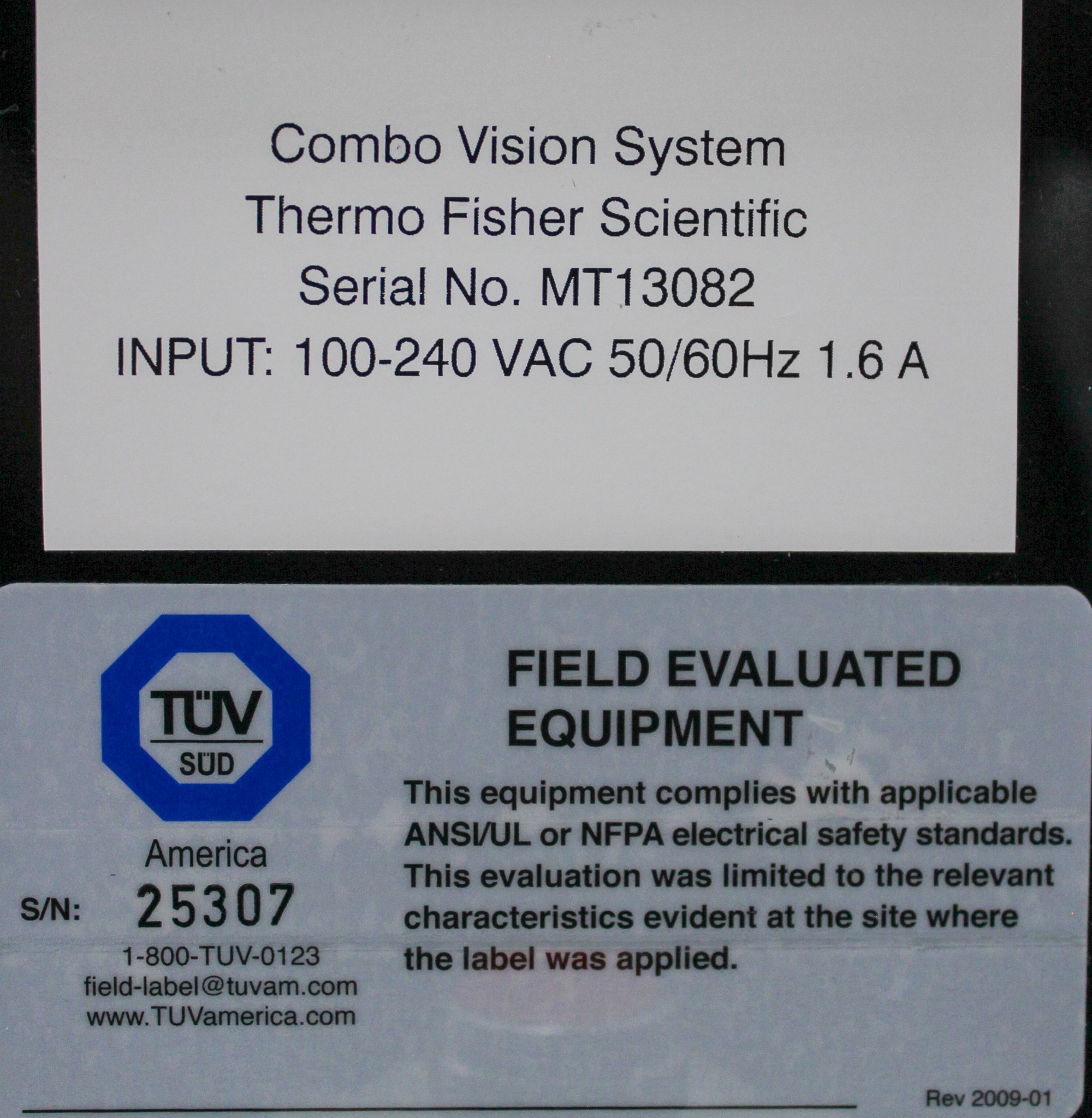 Thermo Custom Combo Vision System UV-Camera Used Installed 5MP 4.6X Speed