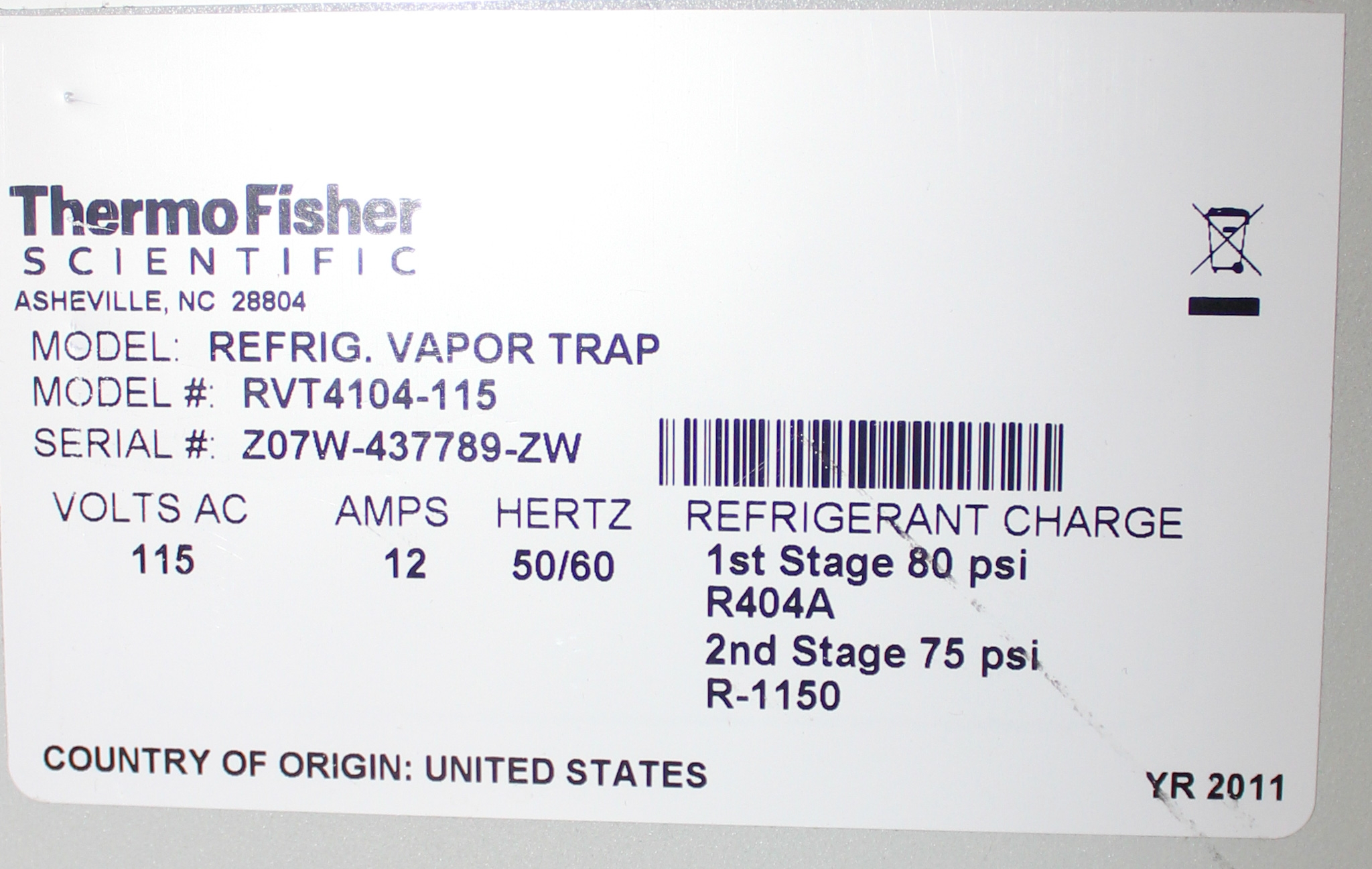 Thermo RVT4104-115 SpeedVac VLP120 Ultra-Low Temp Concentration System