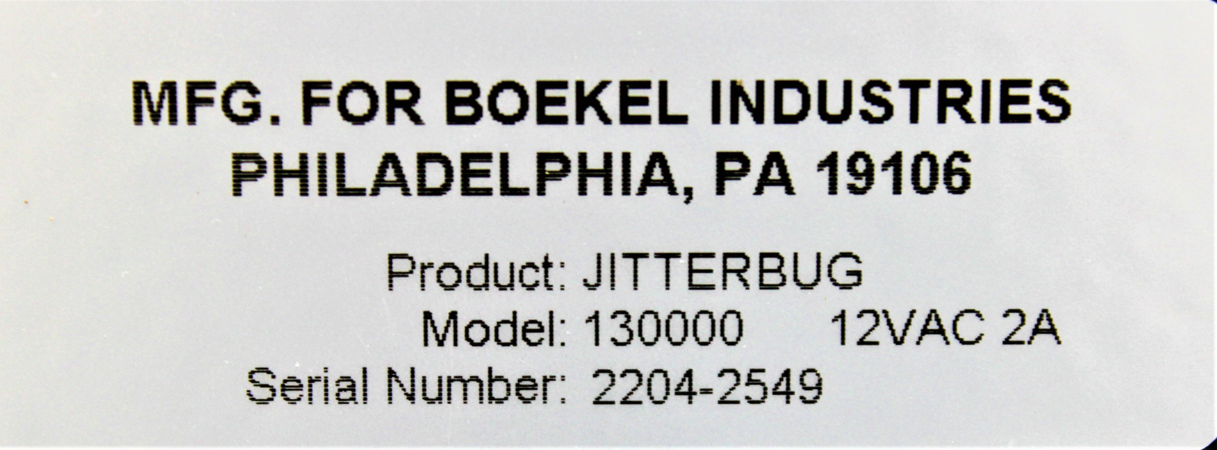 Boekel 130000 Jitterbug Incubated Shaker 1500 RPM Temp Control 40C