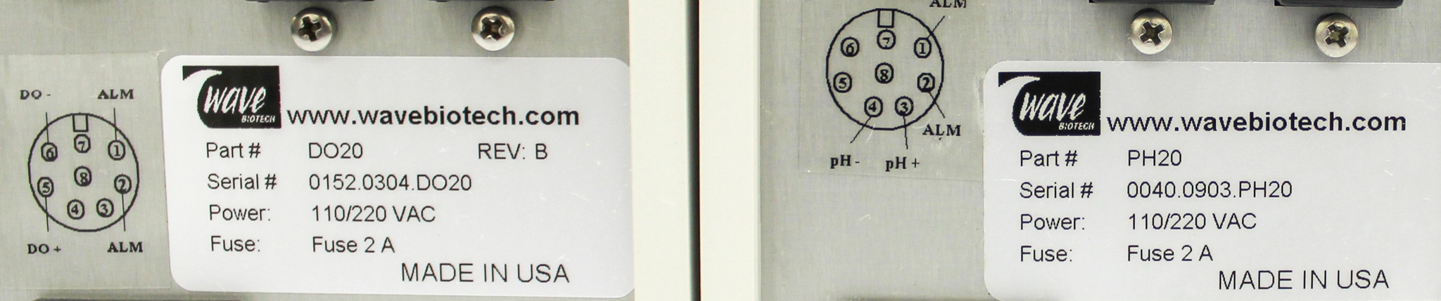 Wave Biotech DO20 PH20 Controller Bioreactor Accessory, Temp Compensated