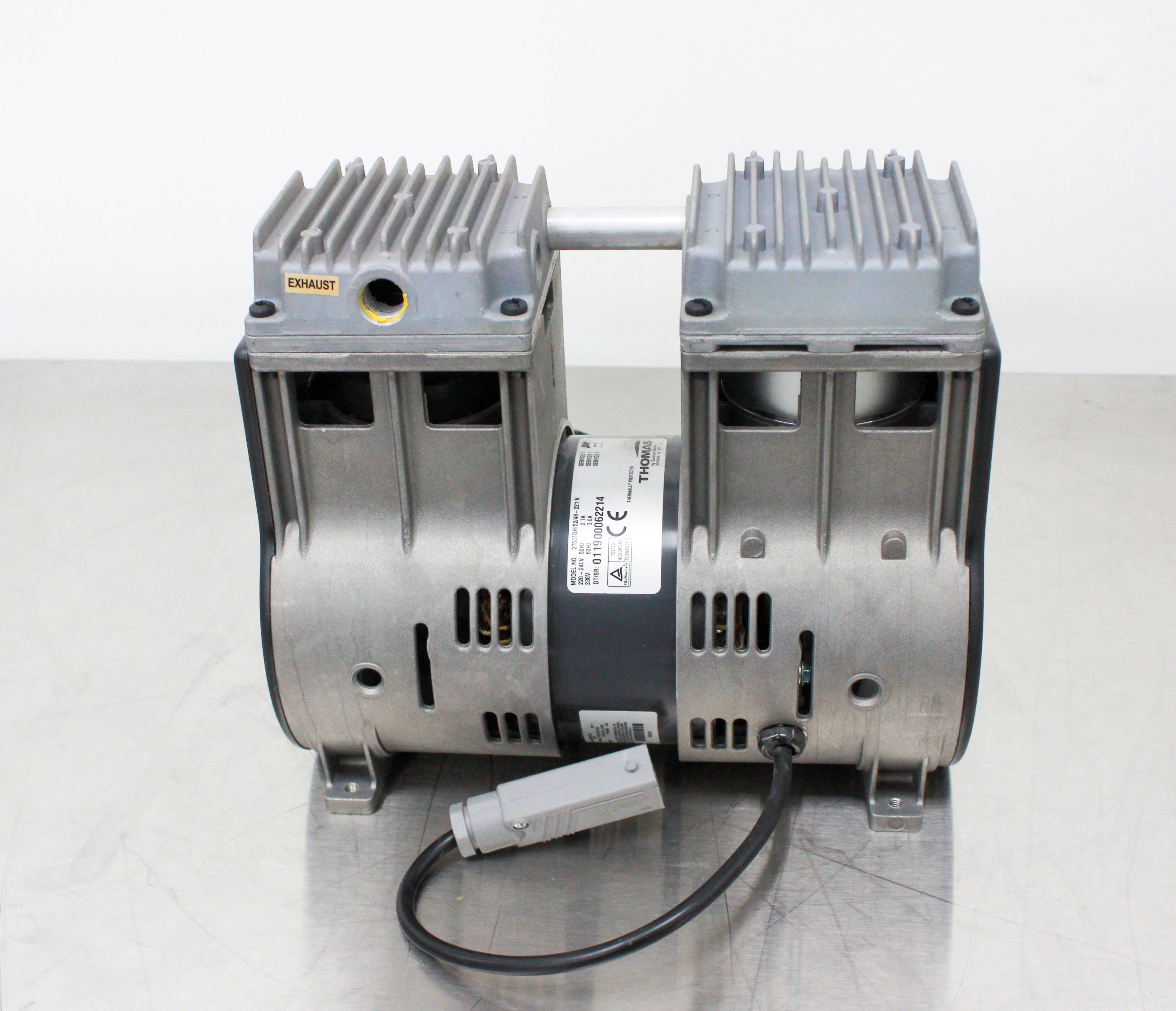 Thomas 2750TGHI52 Vacuum Pump Compressor 12 bar High Flow 212 l/min Used