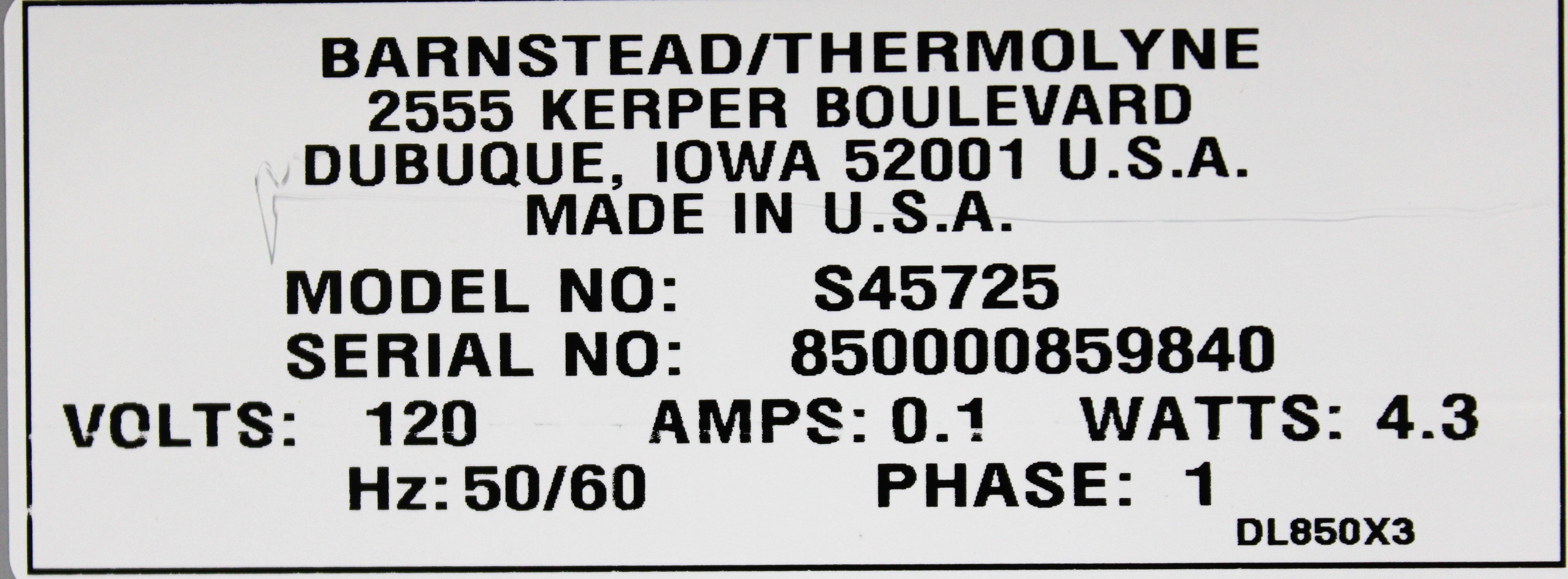 Thermolyne S45725 Multiplace Magnetic Stirrer 1-100 RPM 15x15" Platform