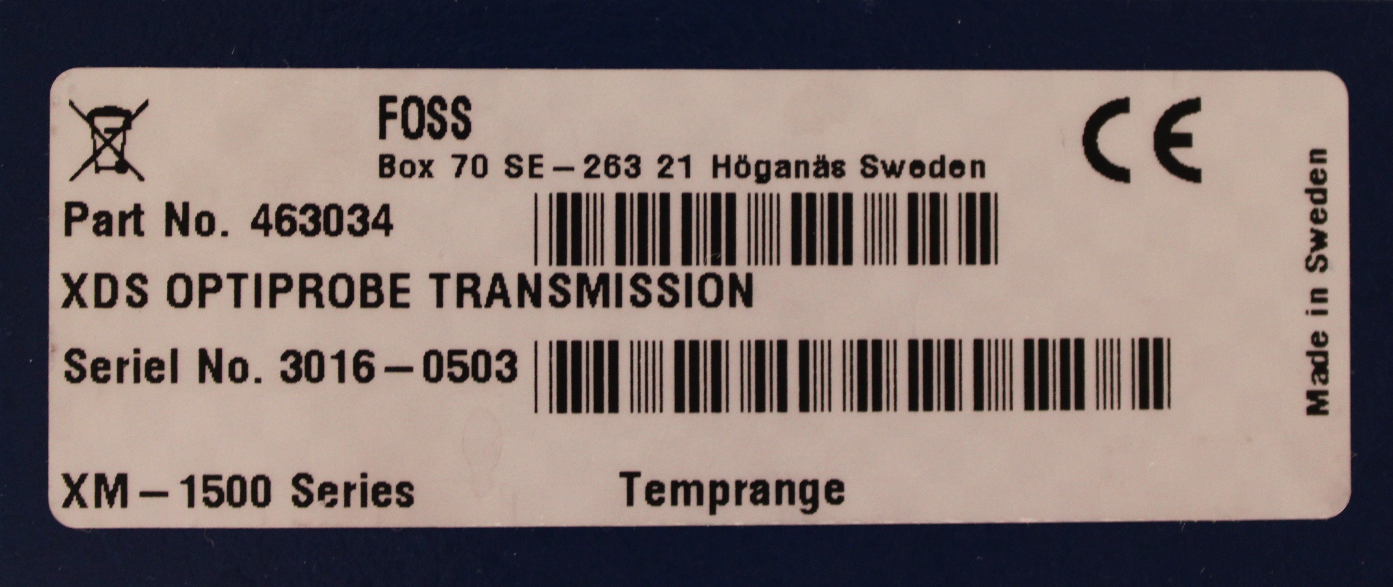 FOSS XDS OptiProbe Analyzer 200C Lab Liquid Monitoring Used Functional