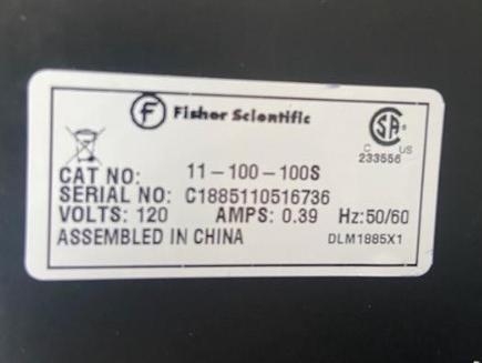 Fisher Isotemp Stir Plate Homogenizer Used Functional Includes Power Cord