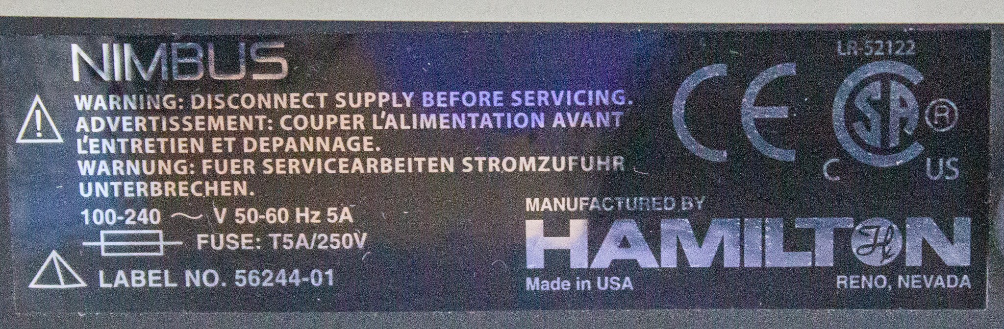 Hamilton Microlab Nimbus Automated Liquid Handler 1000ul Pipetting Precision