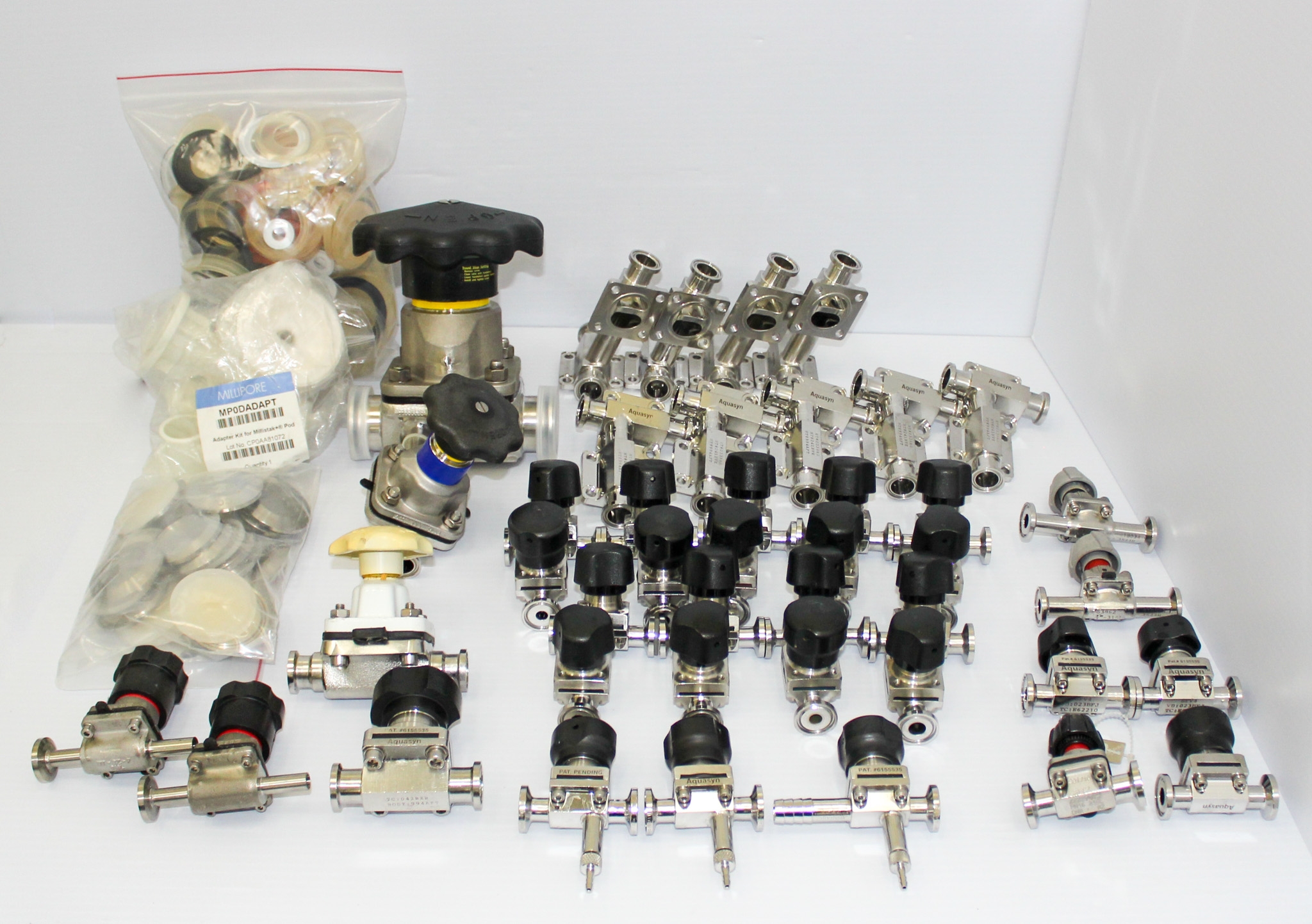 Sanitary Green Bin Diaphragm Valve System Manual Operated Pharma Use