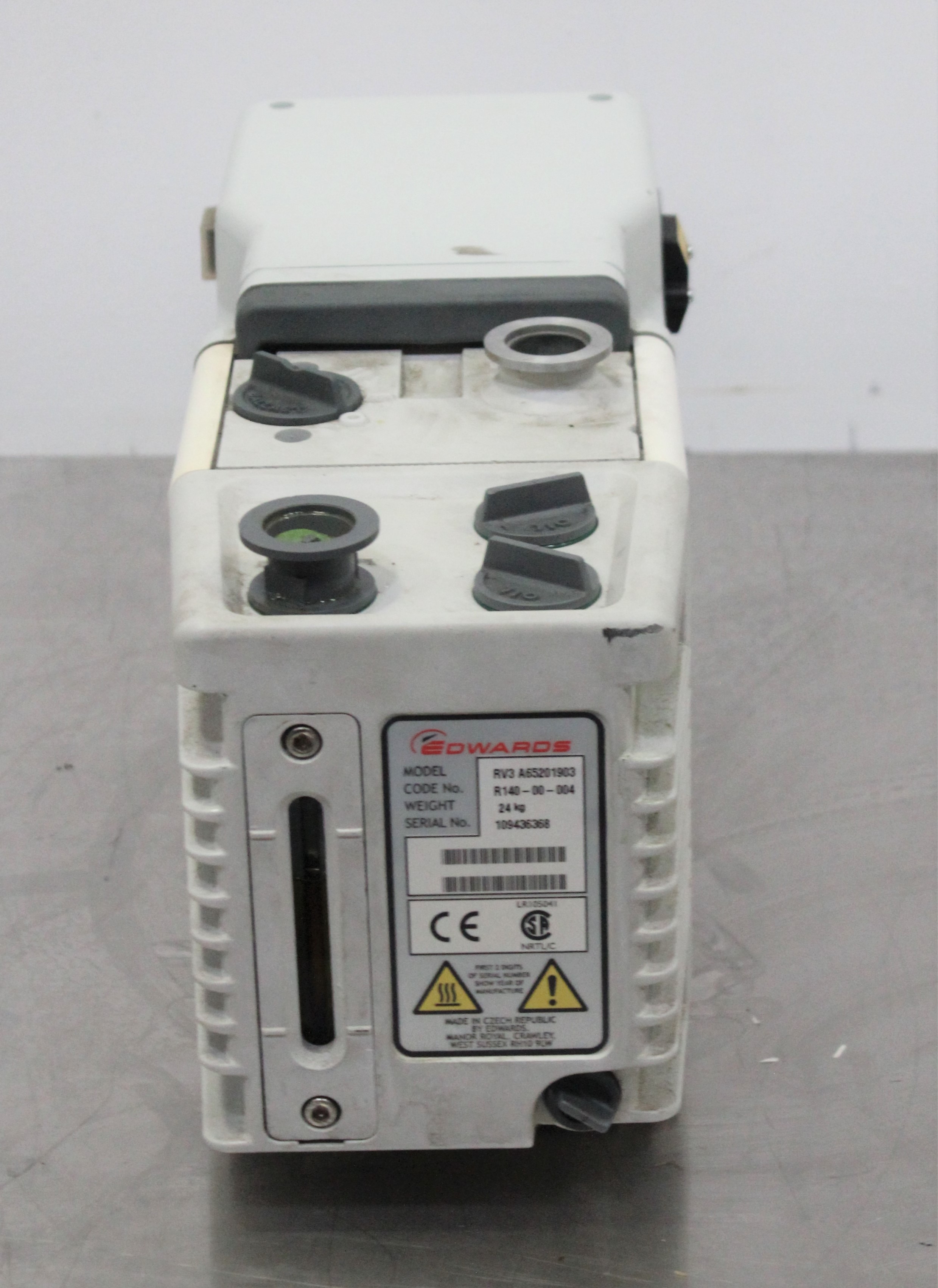 Edwards RV3 A65201903 Mechanical Vacuum Pump Dual Stage Quiet 48dBA
